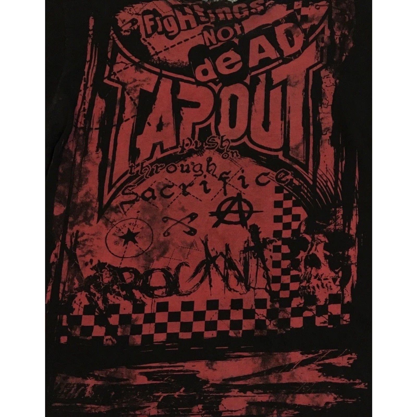 Affliction Vtg TAPOUT Fightings Not Dead Shirt S MMA Emo Goth Biker Grunge Y2K Jnco Size US S / EU 44-46 / 1 - 3 Thumbnail