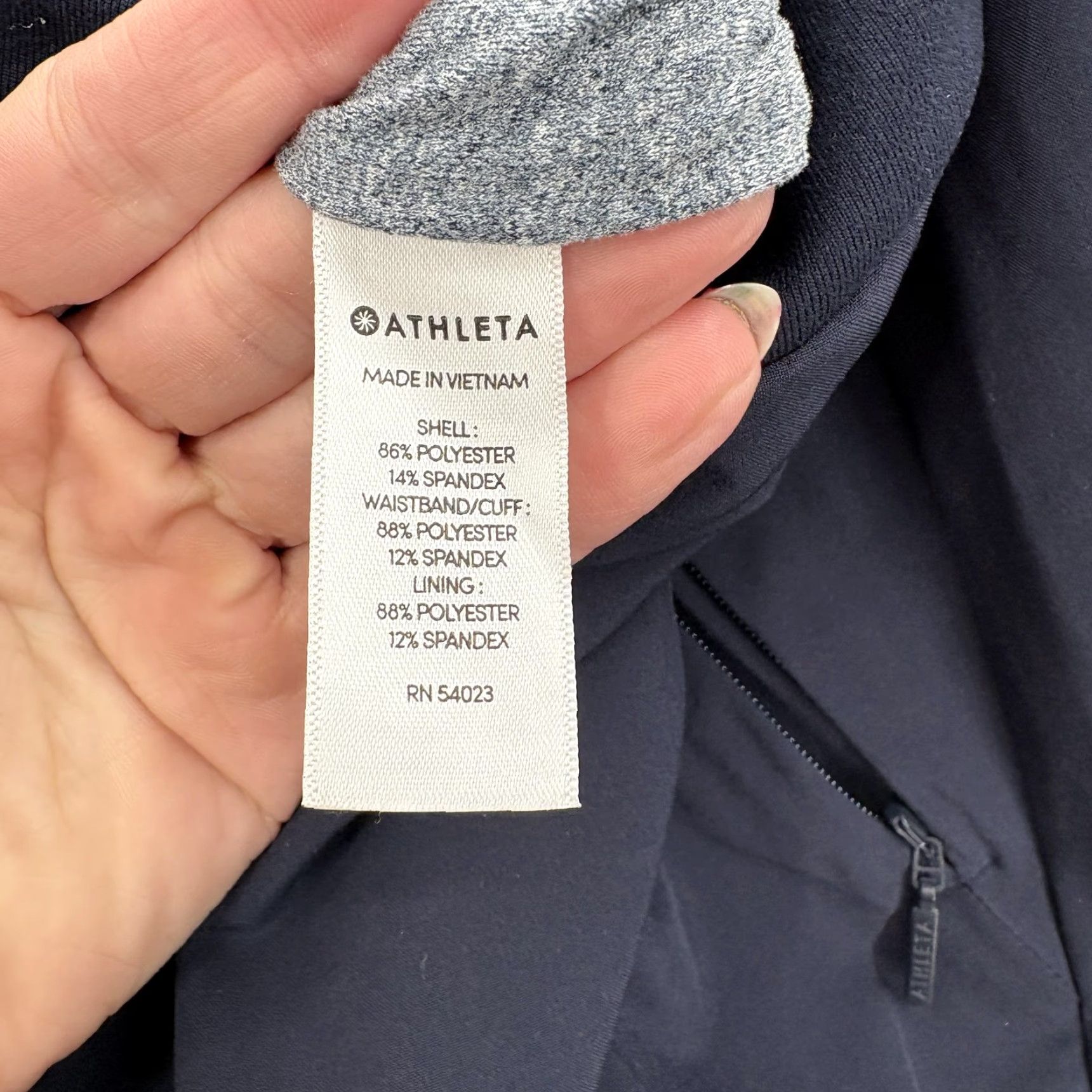 Athleta Athleta Jogger Pants Womens 6 Blue Tapered Insulated Lined Pockets Stretch Quick Dry outdoor Activewear Casual XS-? Size 28" / US 6 / IT 42 - 5 Thumbnail