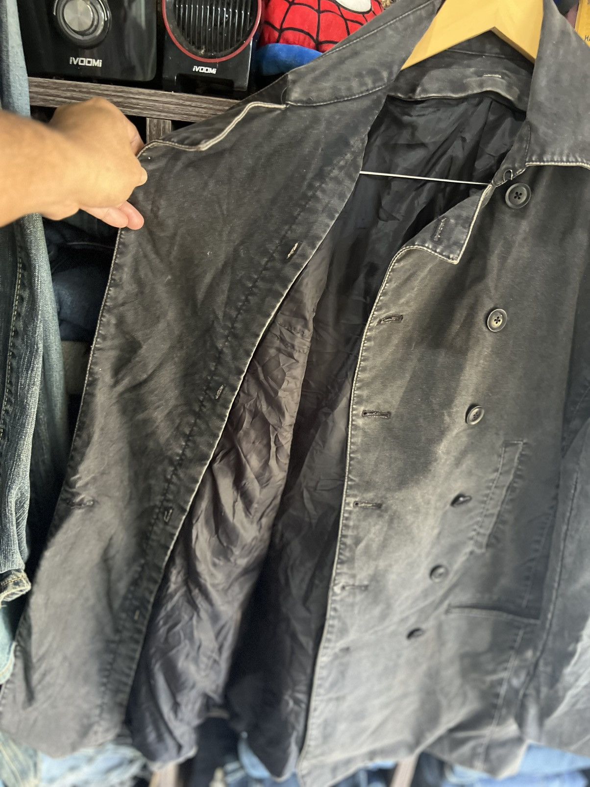 Michel Klein 🔥Sun Faded Klein Plus Homme Double Breasted Button Jacket Size US M / EU 48-50 / 2 - 10 Thumbnail