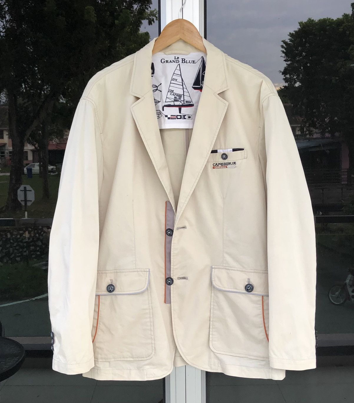 Le Grande Bleu (L.G.B.) LE GRAND BLUE L.G.B Capri Blue Campania Blazer / Jacket Size US L / EU 52-54 / 3 - 8 Thumbnail