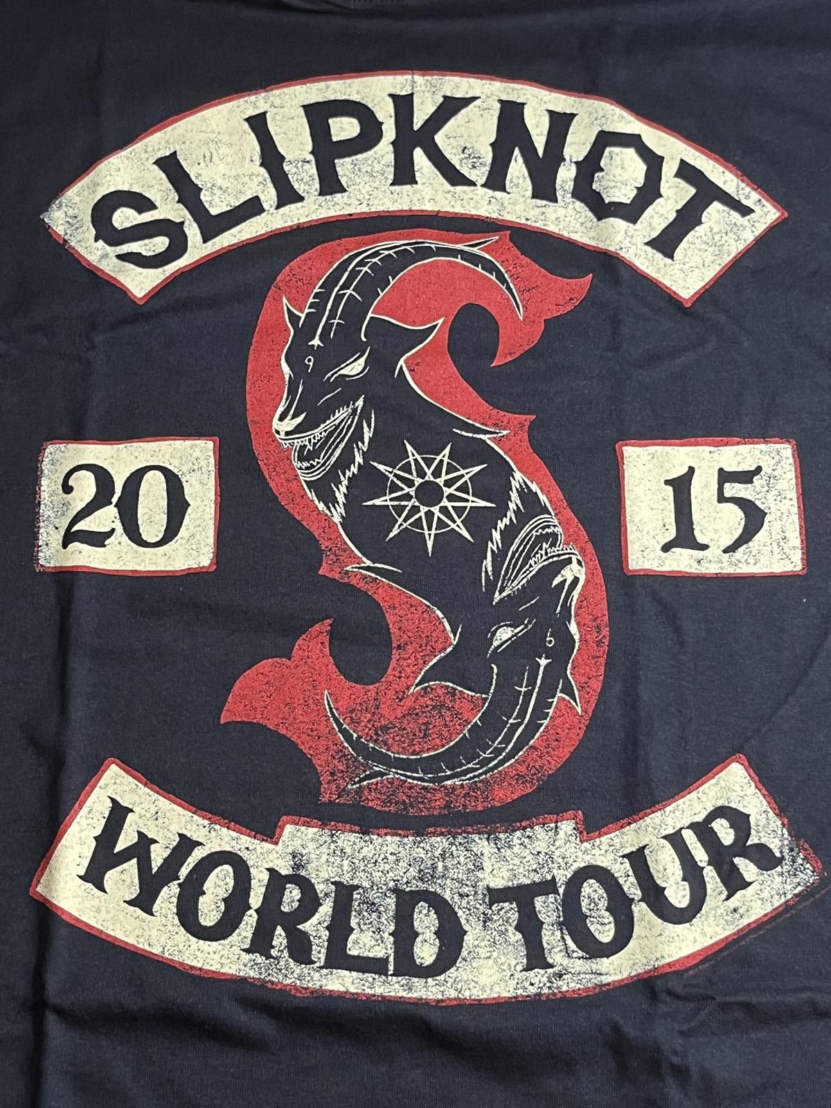 Designer Slipknot T-shirt Patched Up 2015 World Tour Tee 2XL Size US XXL / EU 58 / 5 - 4 Thumbnail