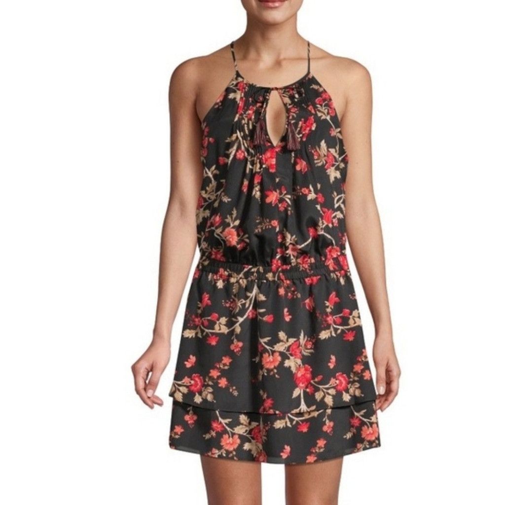 Joie NWT Joie Jossa Pintuck Pleated Floral Dress Size L / US 10 / IT 46 - 1 Thumbnail