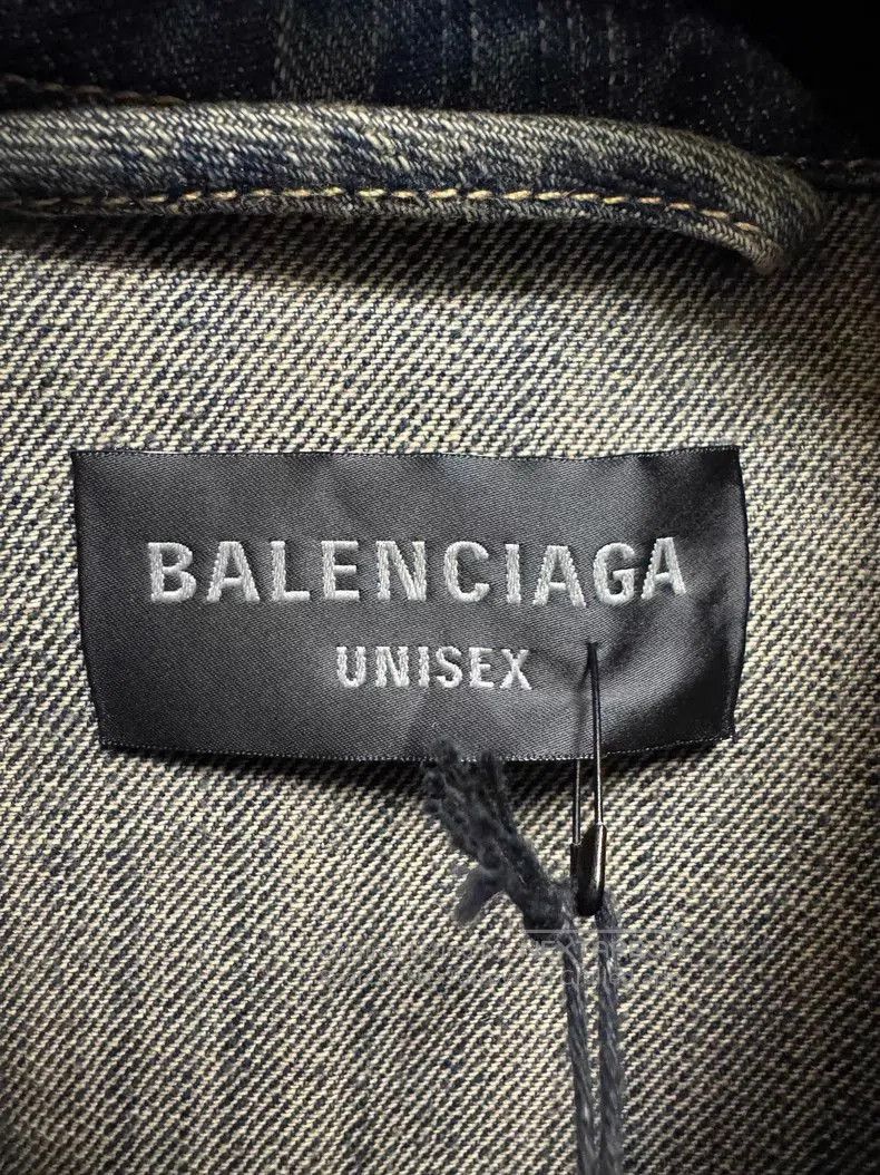 Balenciaga Balenciaga SS23 Logo Print Denim Jacket. Size US XS / EU 42 / 0 - 4 Thumbnail