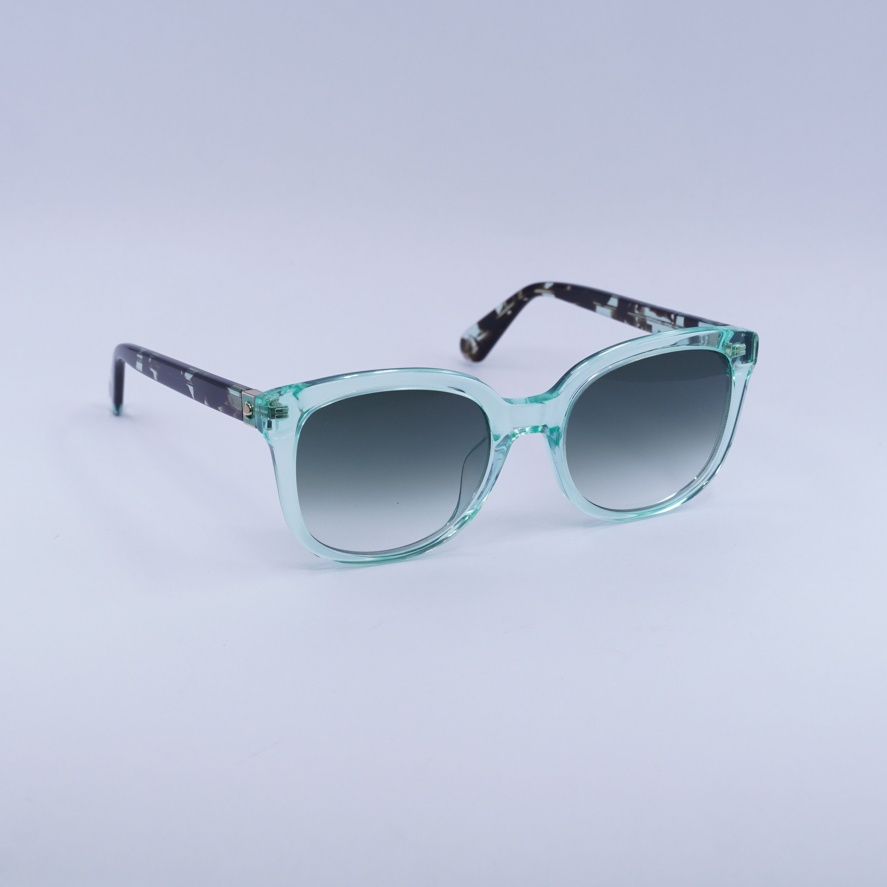 Kate Spade Kate Spade GWENITH/S 0ZI9 9K Sunglasses Teal Square Frame Size ONE SIZE - 8 Thumbnail