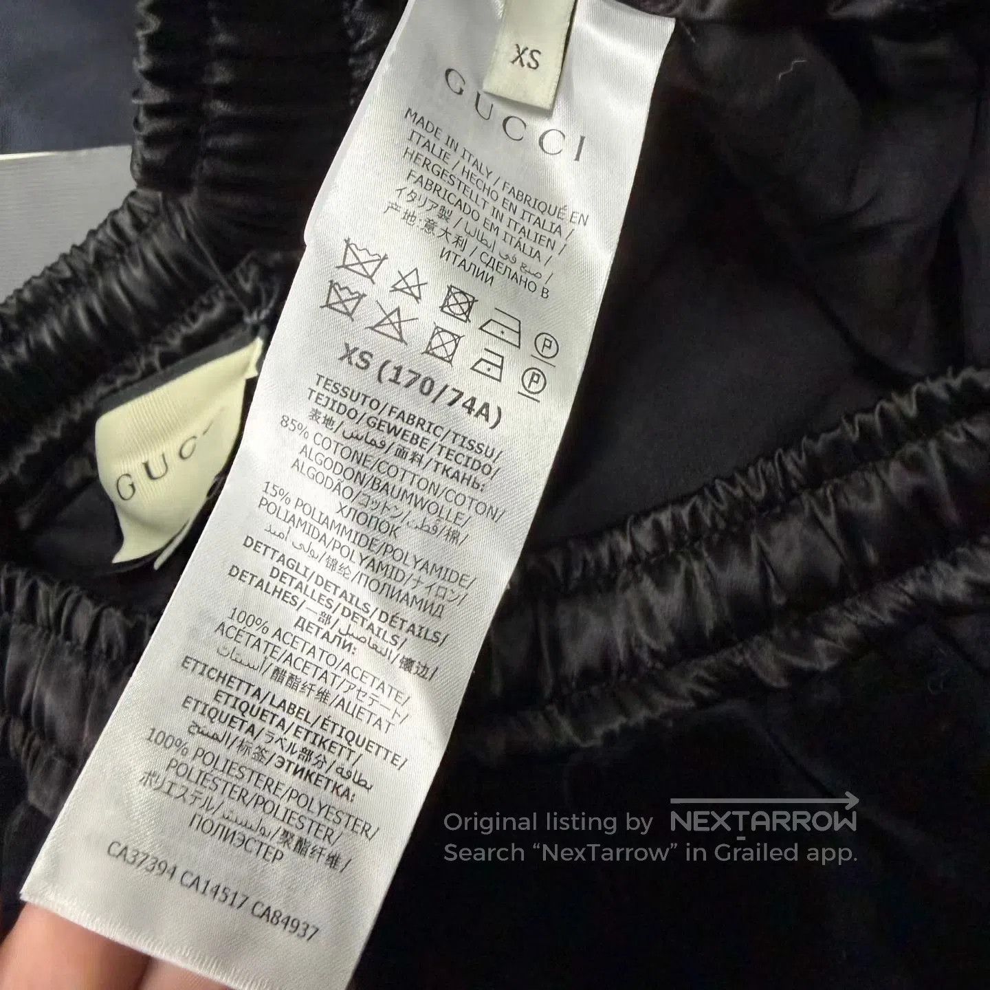 Gucci Gucci Black Velvet Drawstring Pants. Size 31" - 5 Thumbnail