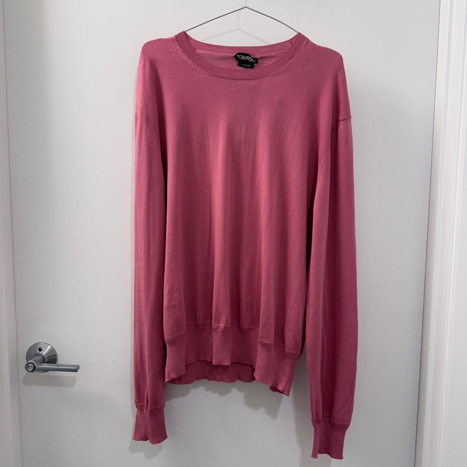 Tom Ford $1,250 NWT TOM FORD Luxury Cotton Sweater in Flamingo Size US L / EU 52-54 / 3 - 3 Thumbnail