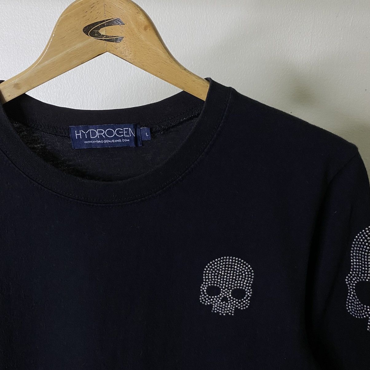 HYDROGEN Swarovski Skulls Seditonaries Cyber Gothic Punk Grunge LGB Size US S / EU 44-46 / 1 - 2 Thumbnail