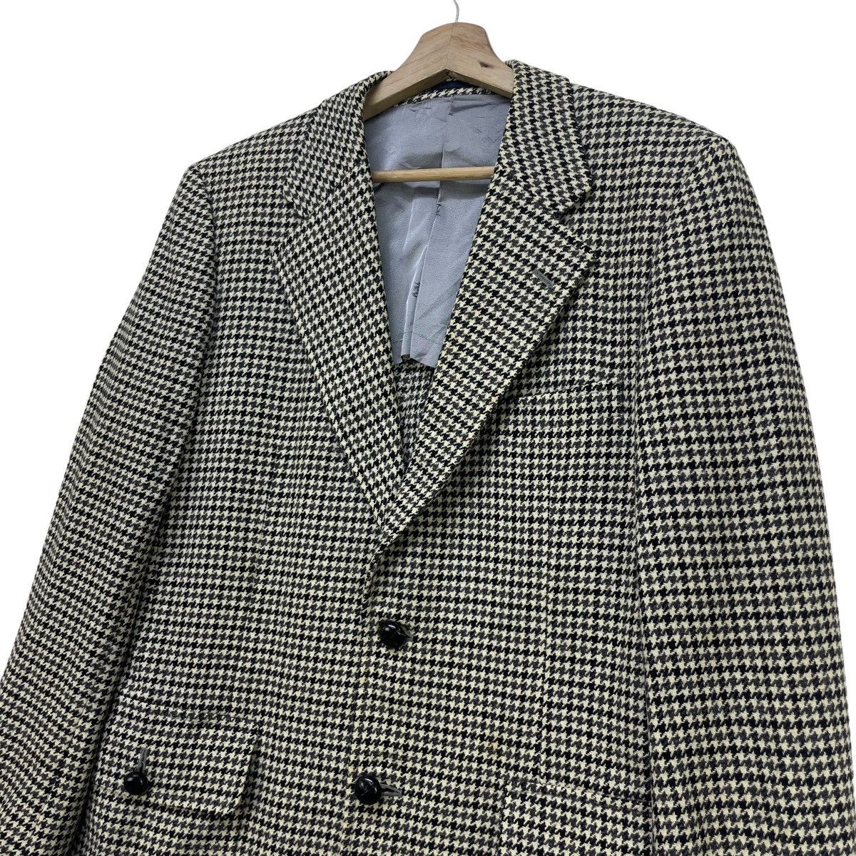 Burberry × Vintage Vintage Burberrys Checked Black And White Wool Jacket Size US M / EU 48-50 / 2 - 4 Thumbnail