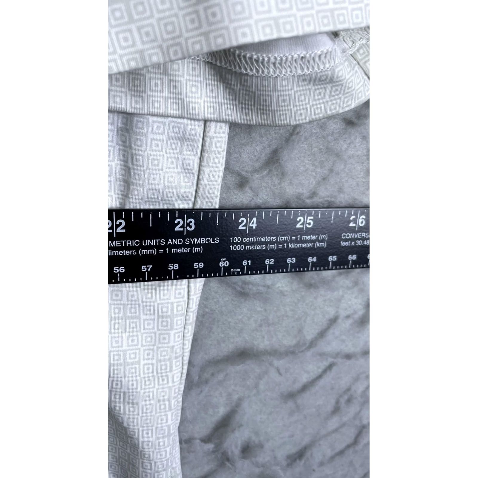 Vintage Straight Down Golf Polo Shirt Mens XL White Geometric Medinah Country Club Size US XL / EU 56 / 4 - 5 Thumbnail