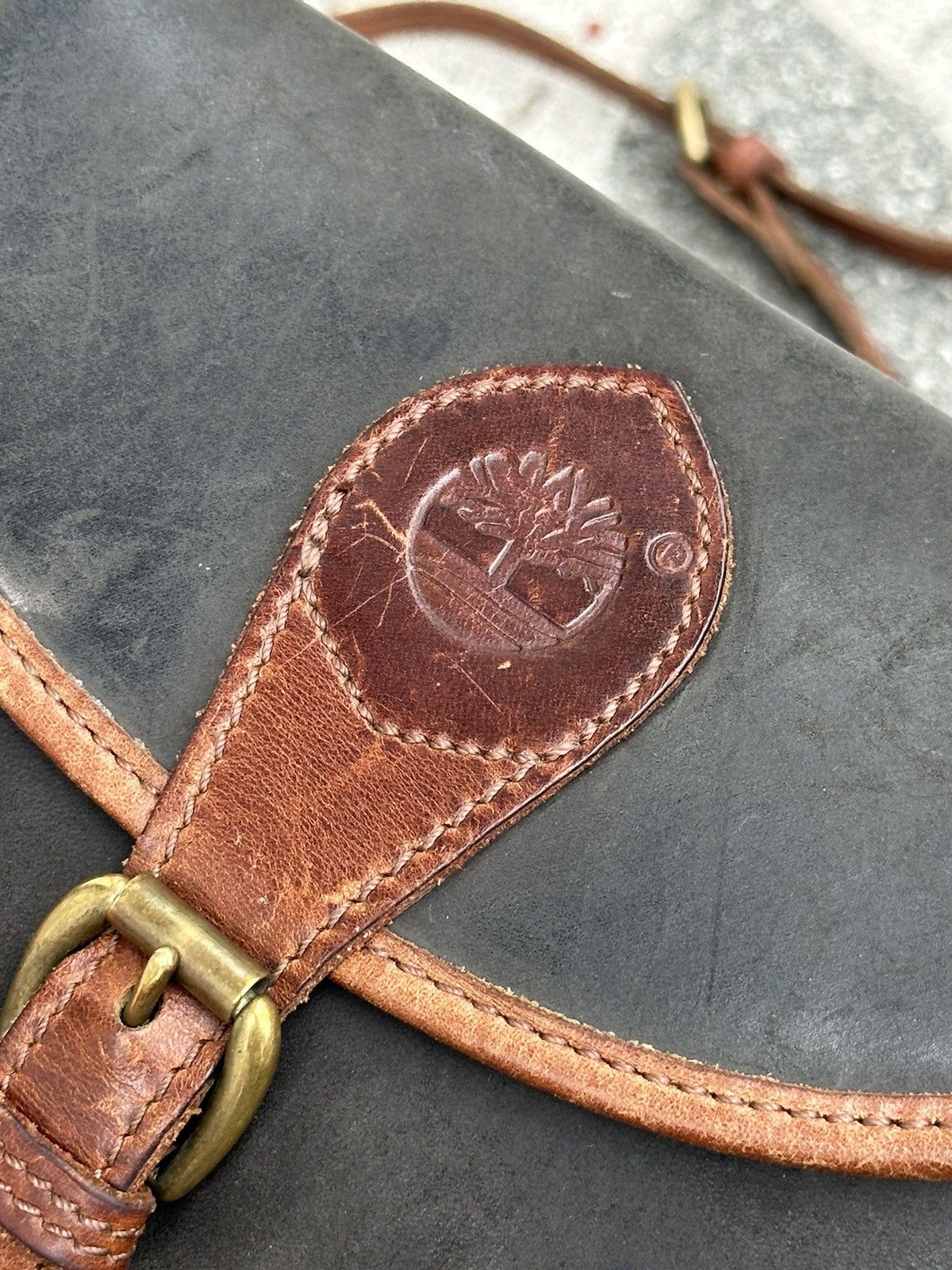 Timberland × Vintage Timberland Made In USA Vintage Classic Leather Mini Bag Size ONE SIZE - 3 Thumbnail