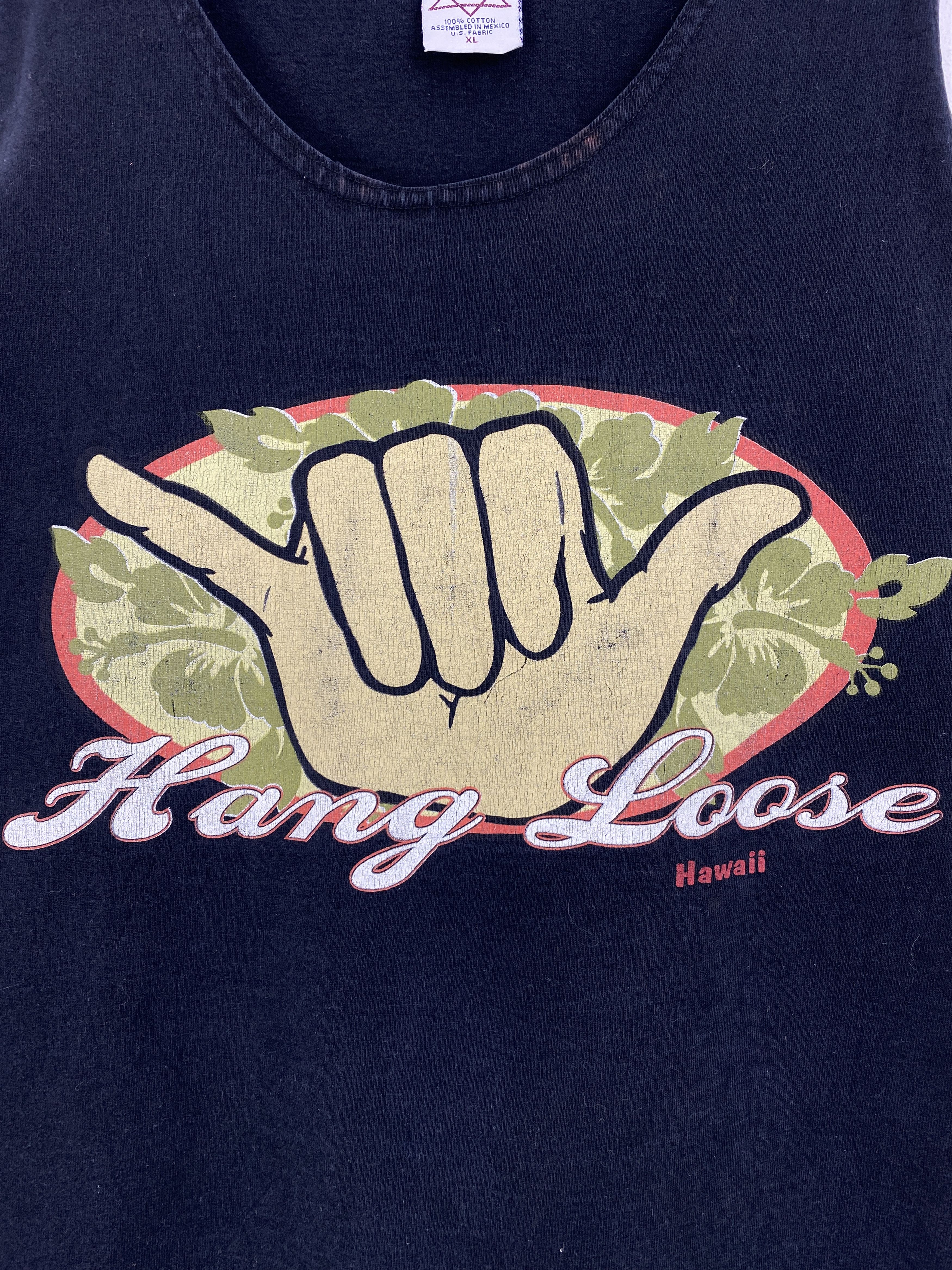 Vintage Vintage Hang Loose Hawaii Big Logo Sleeveless Tee TA0706 Size US XL / EU 56 / 4 - 5 Thumbnail
