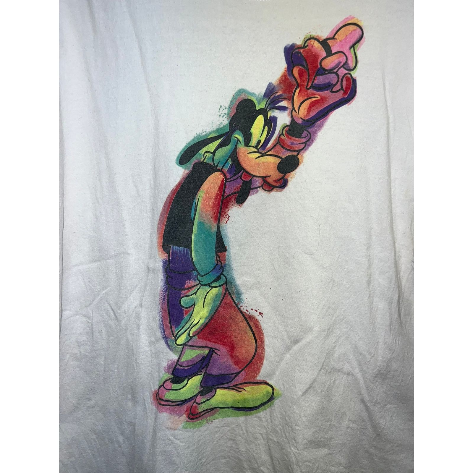 Disney The Disney Store Goofy Shirt White Tie Dye Graphic Tee XL Size US XL / EU 56 / 4 - 2 Thumbnail