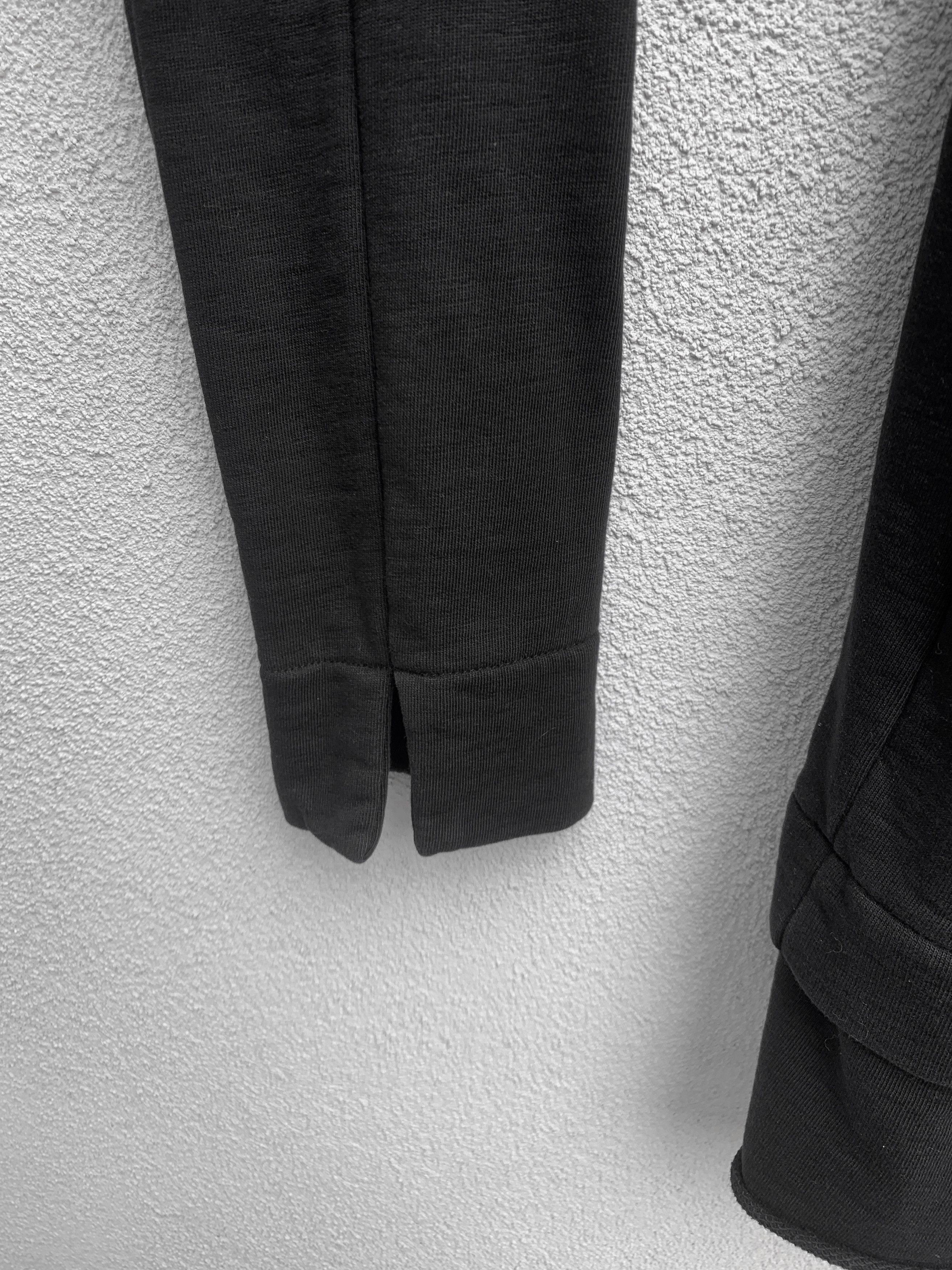 Thom Krom Thom Krom Black Assymetric Zip Long Sweatshirt Jacket Size US XXL / EU 58 / 5 - 9 Thumbnail
