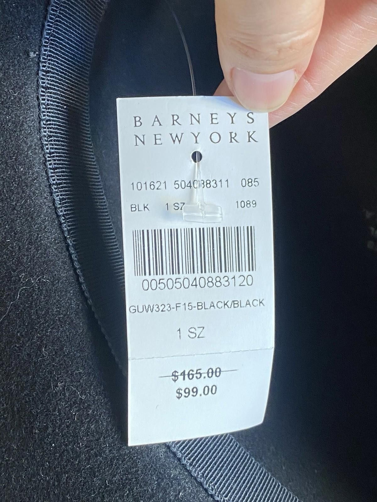 Other NWT Hat Attack 100% Wool Felt Fedora Leather Trim Black Hat Size ONE SIZE - 12 Thumbnail