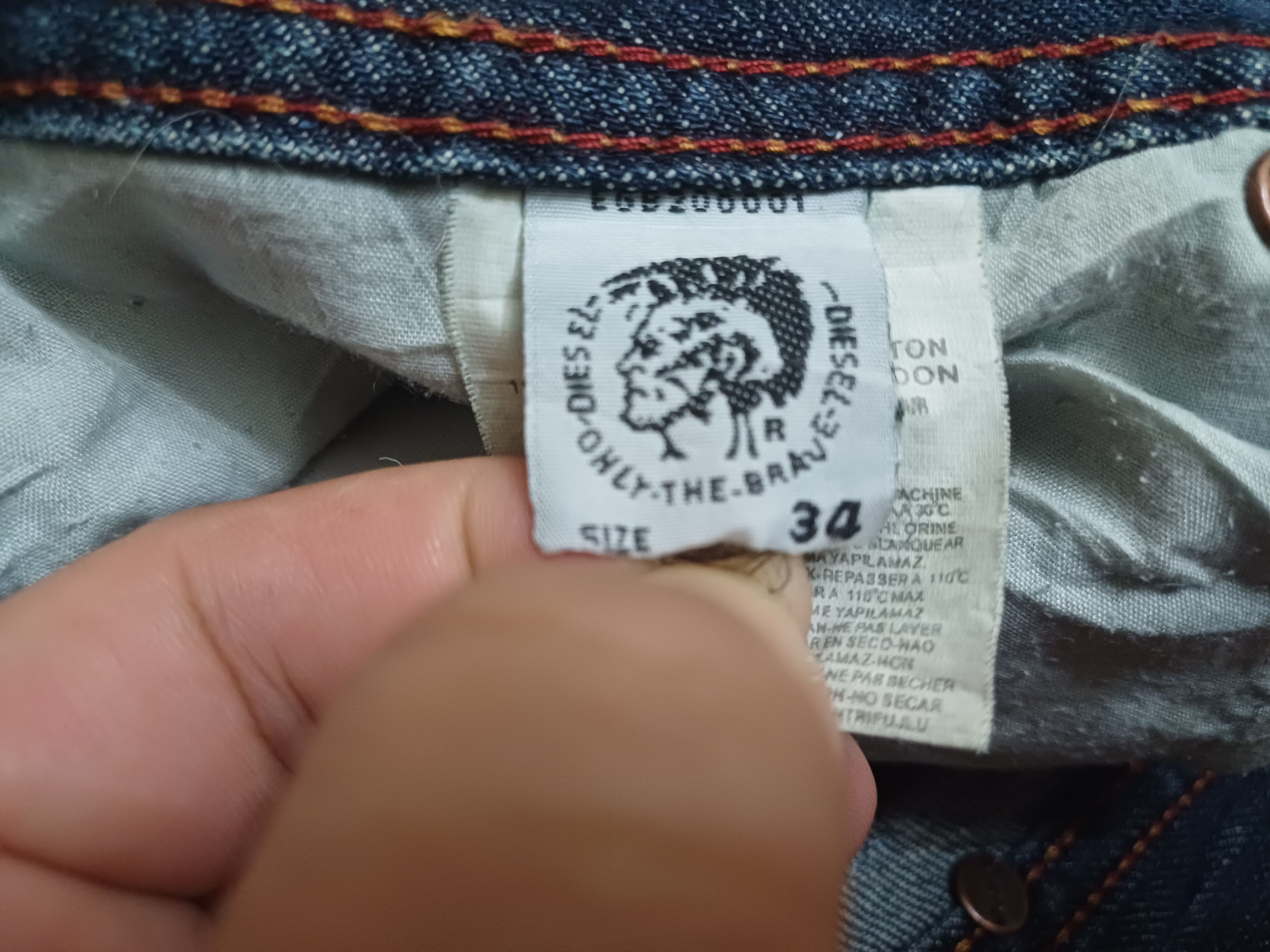 Diesel Superb loose DIESEL Jeans.. dragon on back poket Size US 34 / EU 50 - 6 Thumbnail