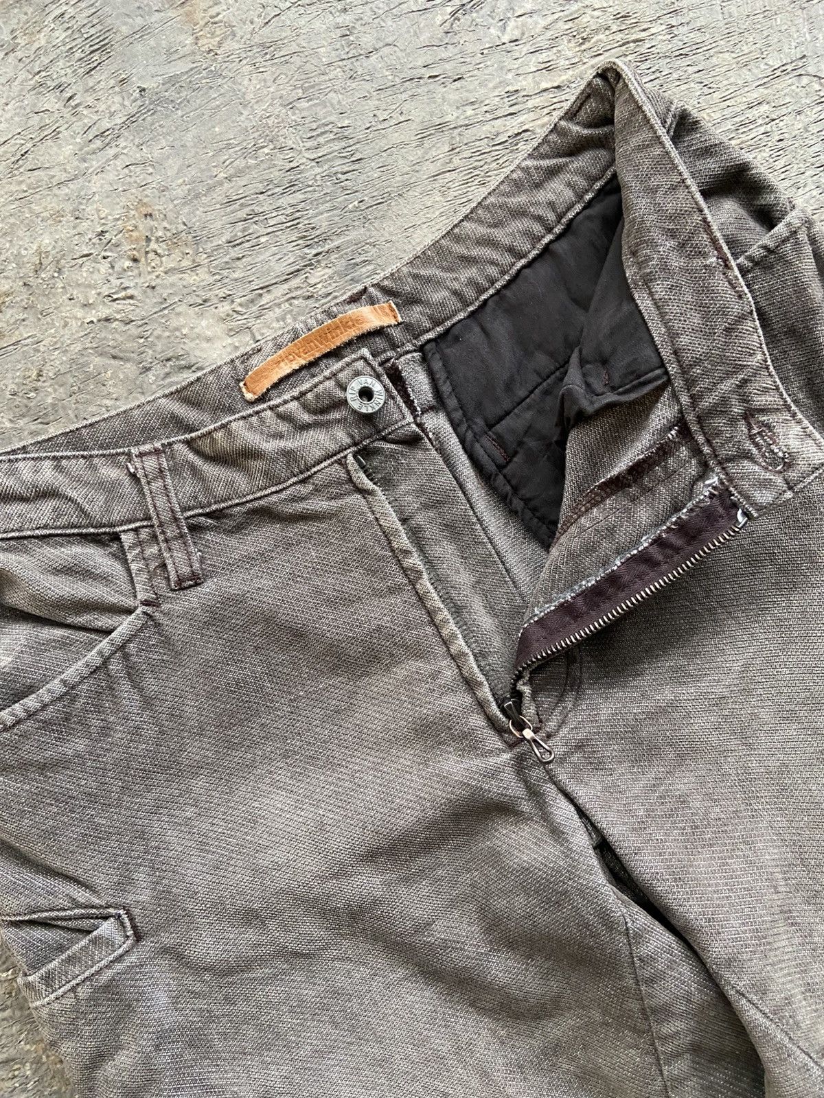 RIPVANWINKLE 2000s Archived Rip Van Winkle - Japanese Flared Cargo Pants Size US 30 / EU 46 - 4 Thumbnail
