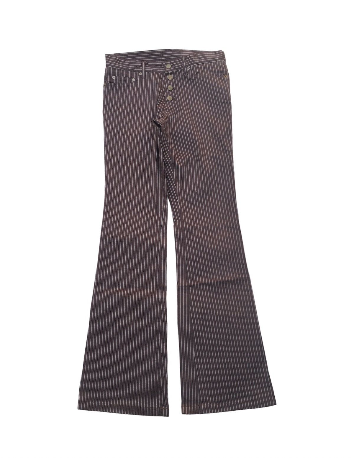 If Six Was Nine Tornado Mart flare striped Pants | Grailed