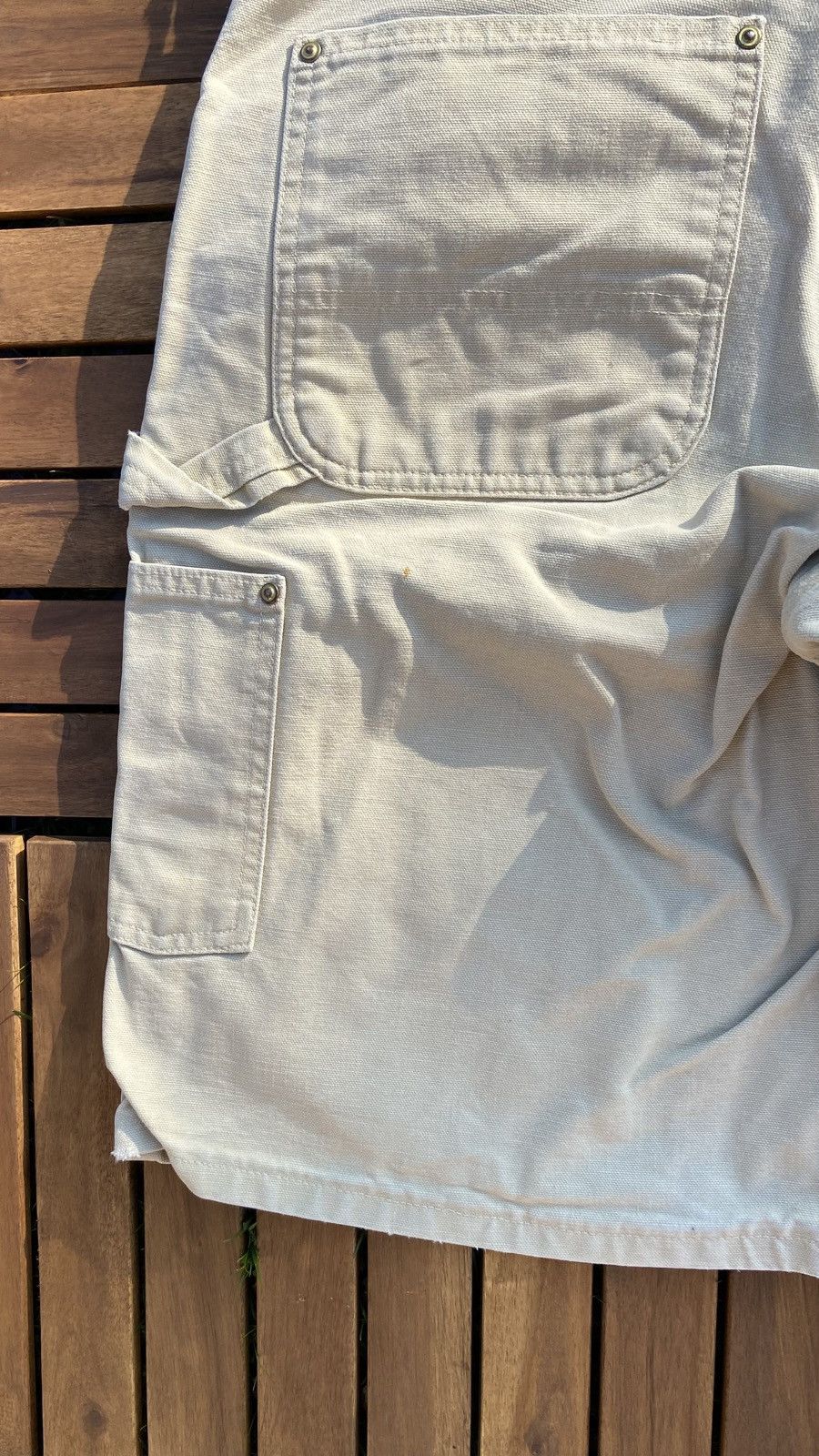Carhartt 🟤Carhartt Double knee shorts jorts 19 DB🟤 Size US 36 / EU 52 - 9 Thumbnail