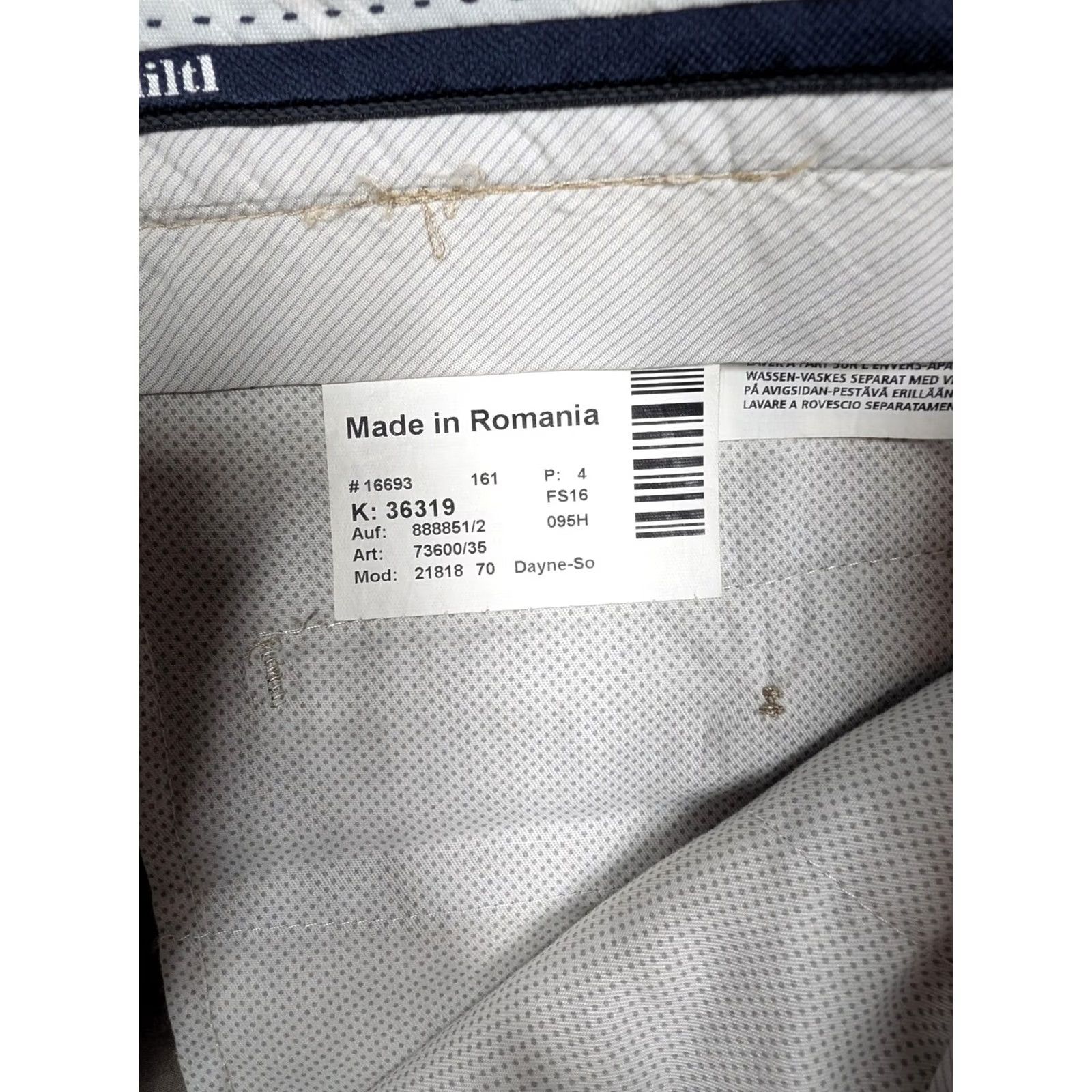 Vintage Hiltl Pants Mens 34x38 Chino Dayne-So Flat Front Beige Khaki Pockets Straight Leg 34 Waist 34 Inseam Regular Size Mens Size US 34 / EU 50 - 5 Thumbnail