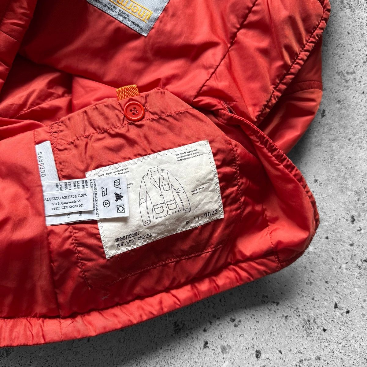 Aspesi Aspesi Womens Red Thermore Insulated Long Sleeve Jacket Size S / US 4 / IT 40 - 4 Thumbnail