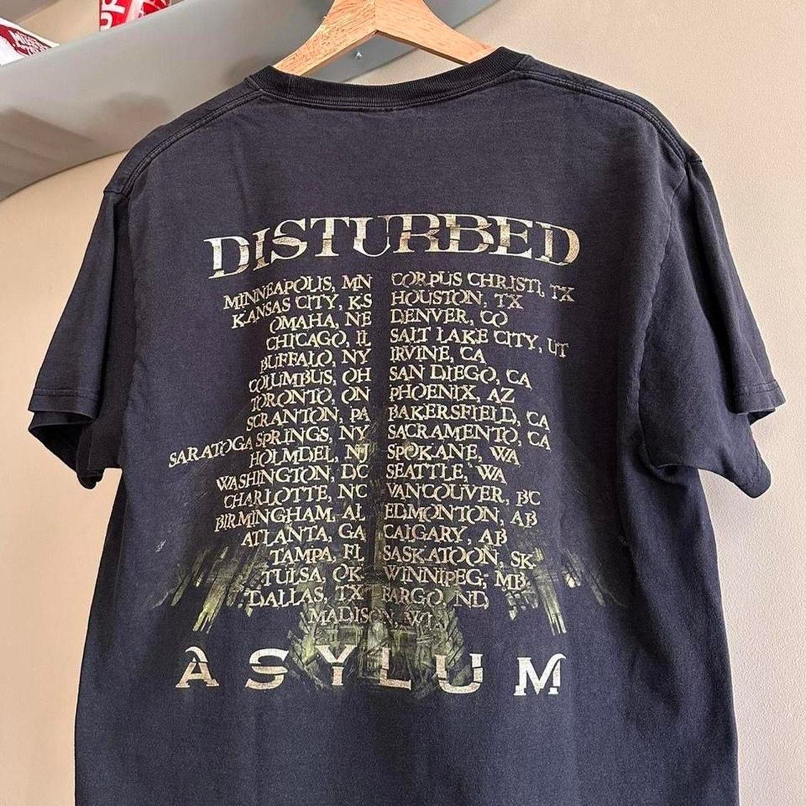 Band Tees × Vintage Vintage Disturbed Asylum Tour 2002 Shirt Size US M / EU 48-50 / 2 - 7 Thumbnail