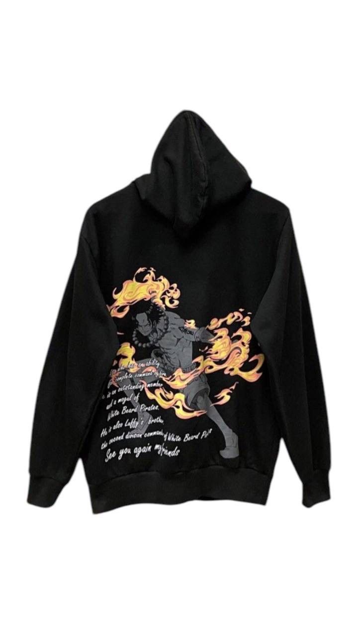 One Piece One Piece Ace Zipper Hoodie Size US L / EU 52-54 / 3 - 1 Thumbnail