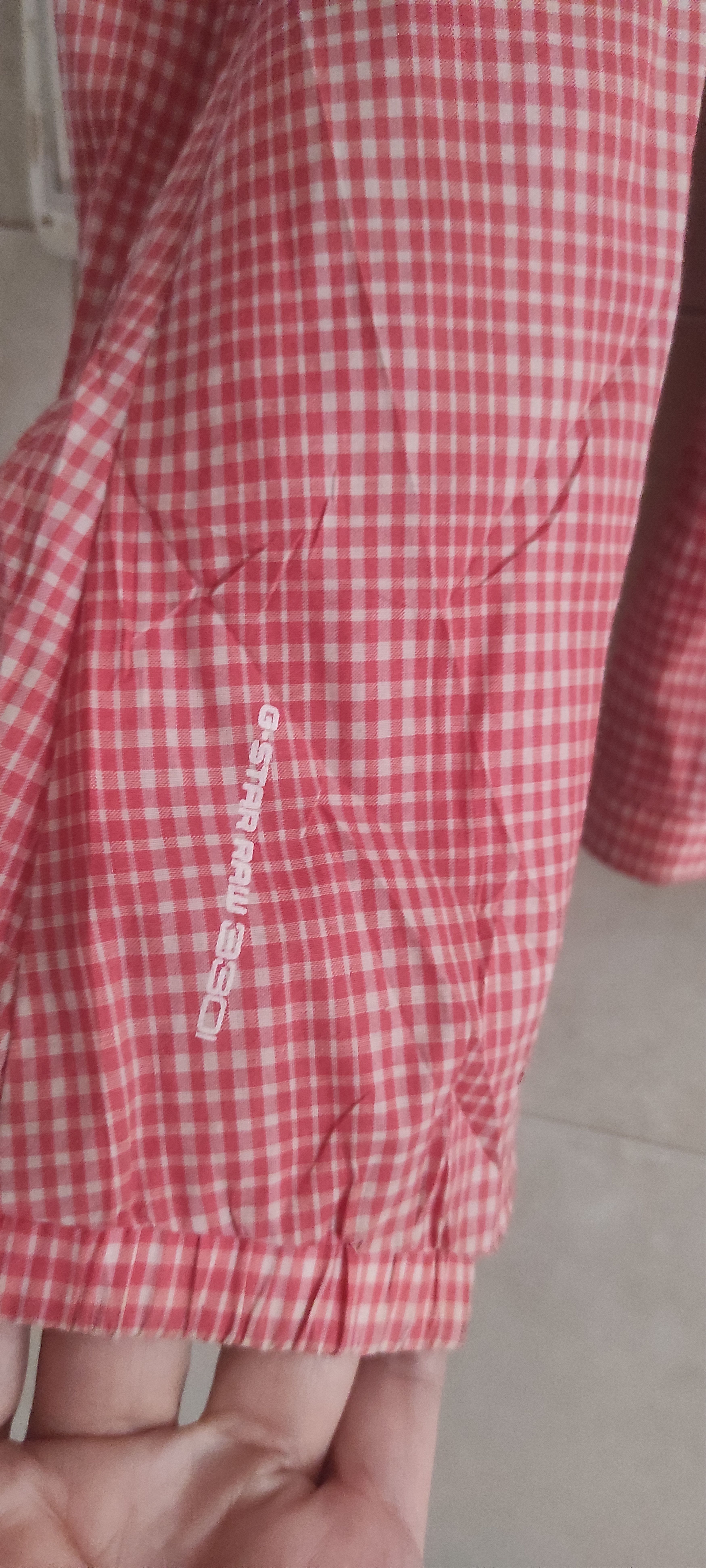 G-Star G-Star RAW Denim Women's Red Check Stripe Summer Jacket Size S / US 4 / IT 40 - 18 Thumbnail