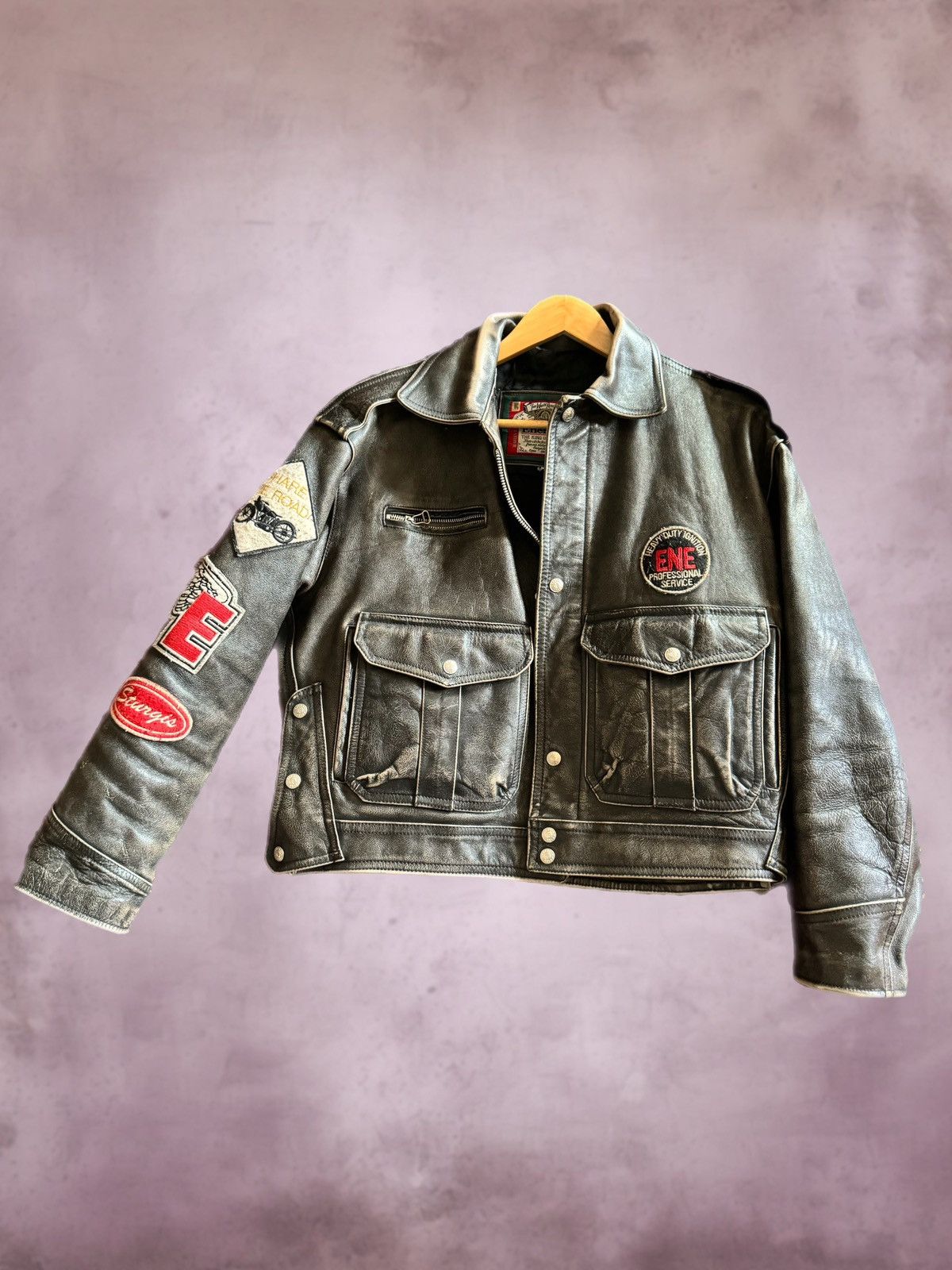 Vintage Vintage leather jacket Size US S / EU 44-46 / 1 - 1 Thumbnail