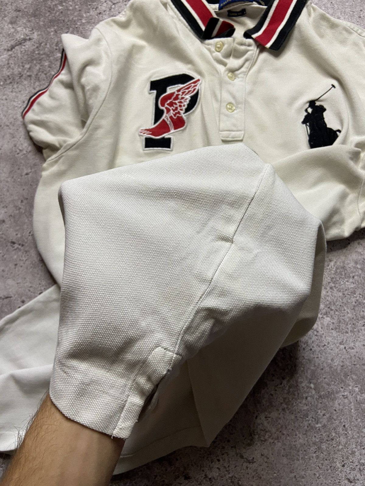 Polo Ralph Lauren × Vintage Polo Ralph Lauren Big Horse Pony Tee Size US L / EU 52-54 / 3 - 7 Thumbnail