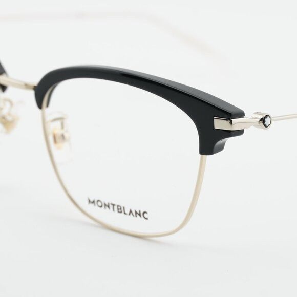Montblanc Montblanc MB0141OK 002 Eyeglasses Gold/Black 53mm Square Size ONE SIZE - 8 Thumbnail