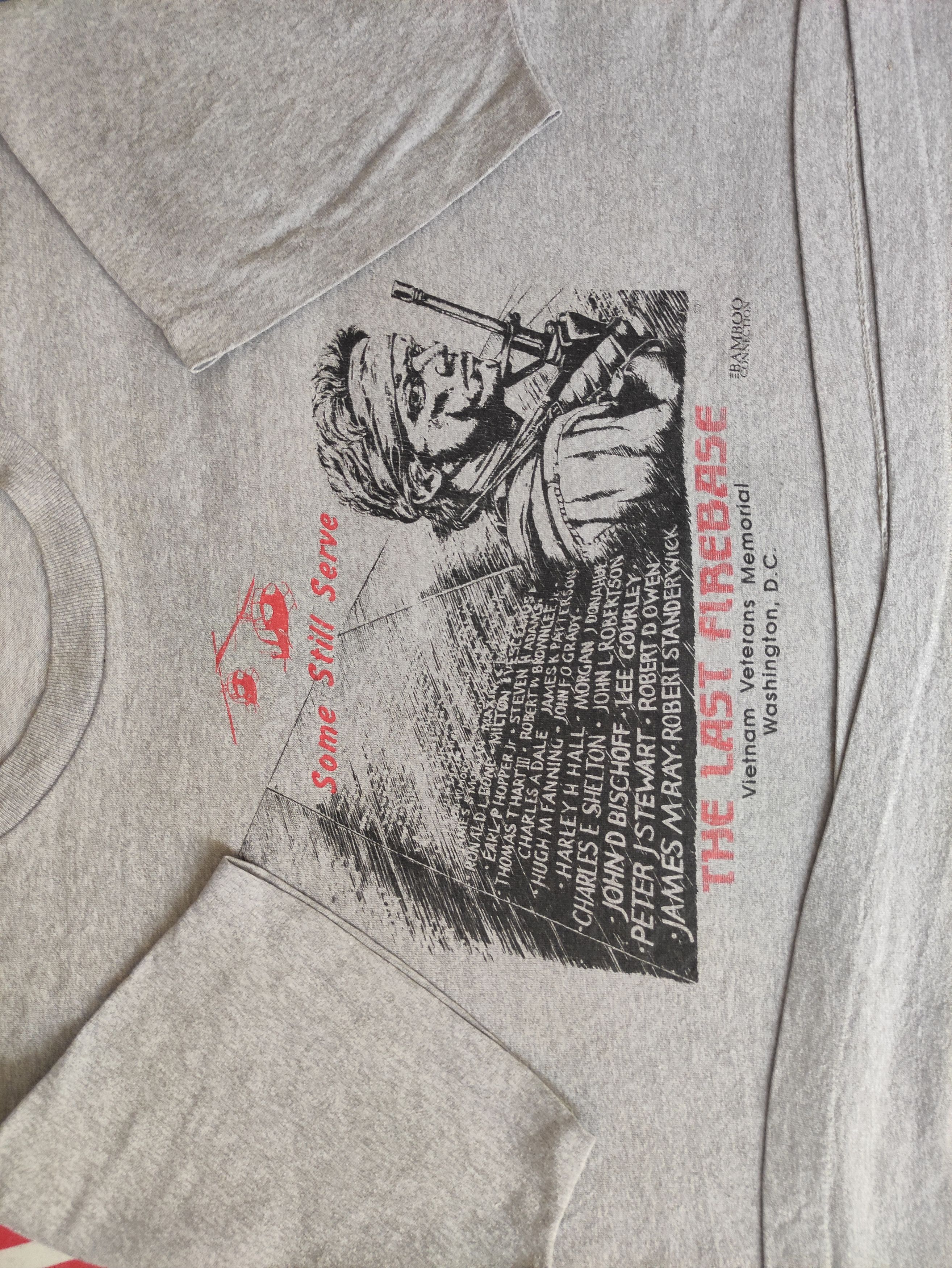 Vintage Vietnam Veterans Memorial T Shirt Vintage 80s Single Stitch Size US XL / EU 56 / 4 - 7 Thumbnail