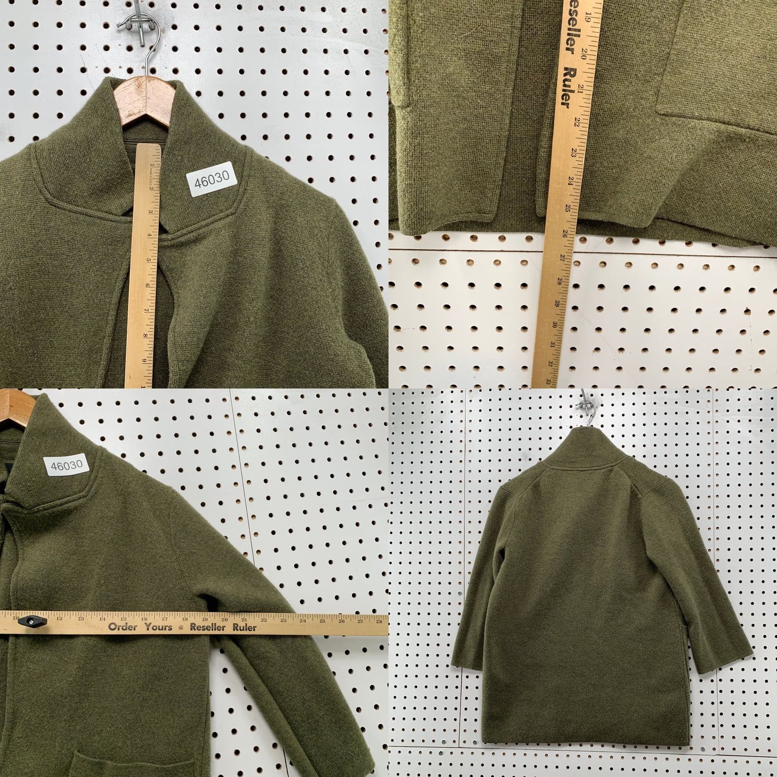 J.Crew J. Crew Merino Wool Cardigan Sweater Jacket Womens XS Olive Green Open Front Size XS / US 0-2 / IT 36-38 - 8 Thumbnail