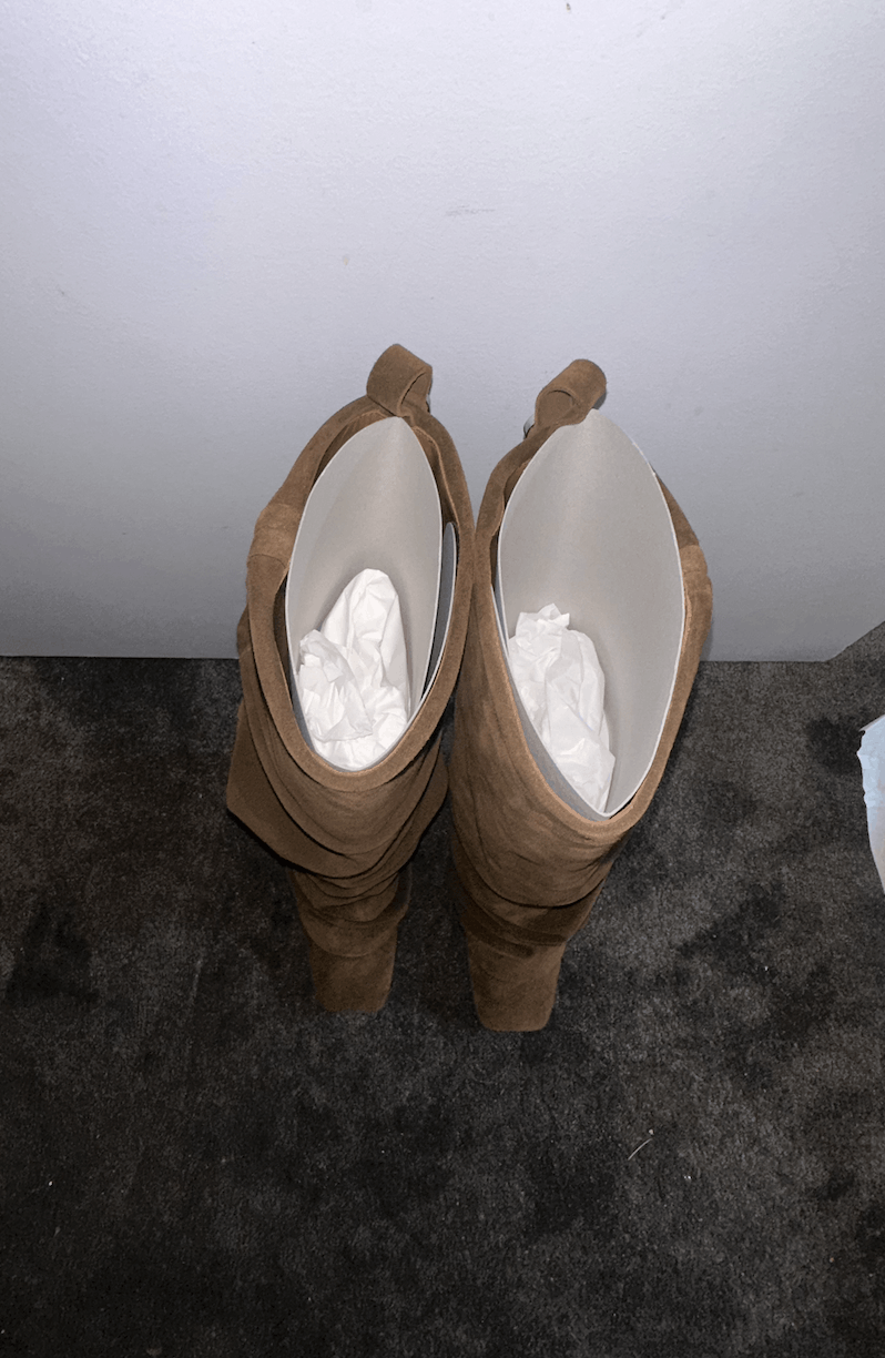 The Attico Rea Suede Leather Tube Boots Size US 7.5 / IT 37.5 - 12 Thumbnail