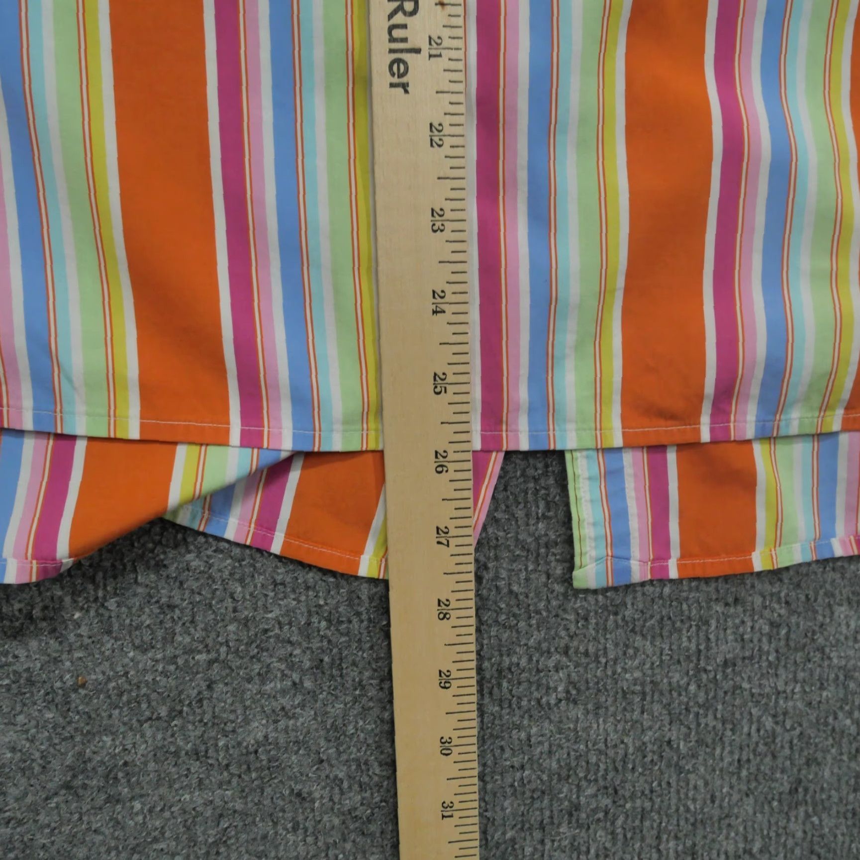 Ralph Lauren Ralph Lauren Shirt Womens 2X Multicolor Striped Button-Up Casual Sleeve 3/4, Collared, Cotton Polyester, Pockets, Plus Size Womens Size XXL / US 16-18 / IT 52-54 - 8 Thumbnail