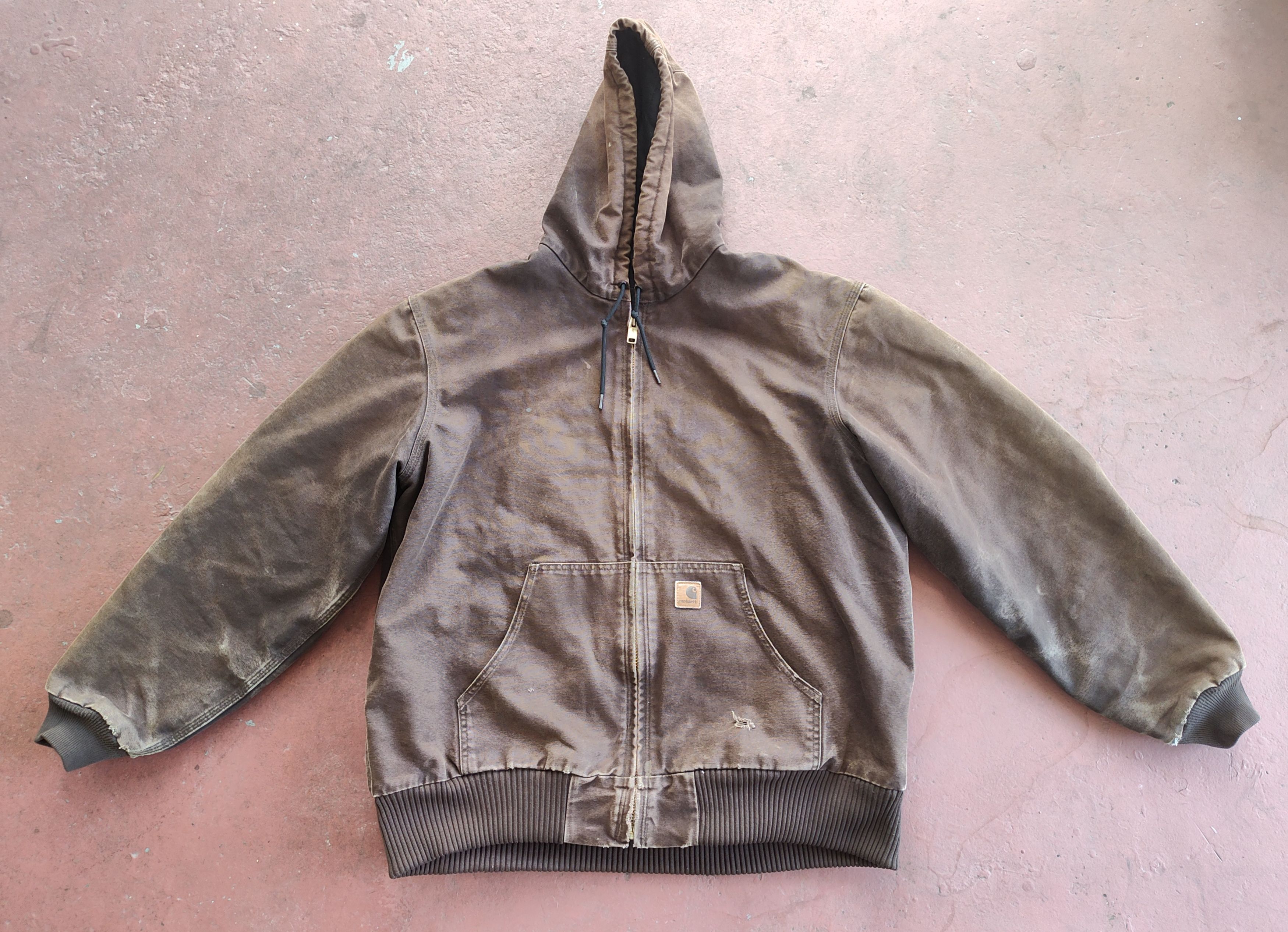 Carhartt Carhartt J130 DKB XL Tall vtg Jacket Faded Brown Quilt Size US XL / EU 56 / 4 - 1 Thumbnail