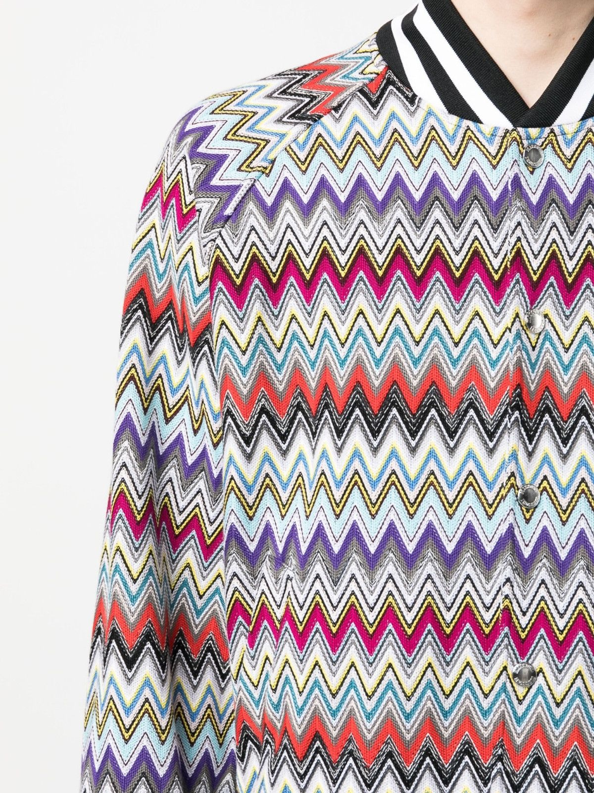 Missoni o1y0225 Bomber Jacket in Multicolor Size US M / EU 48-50 / 2 - 2 Thumbnail