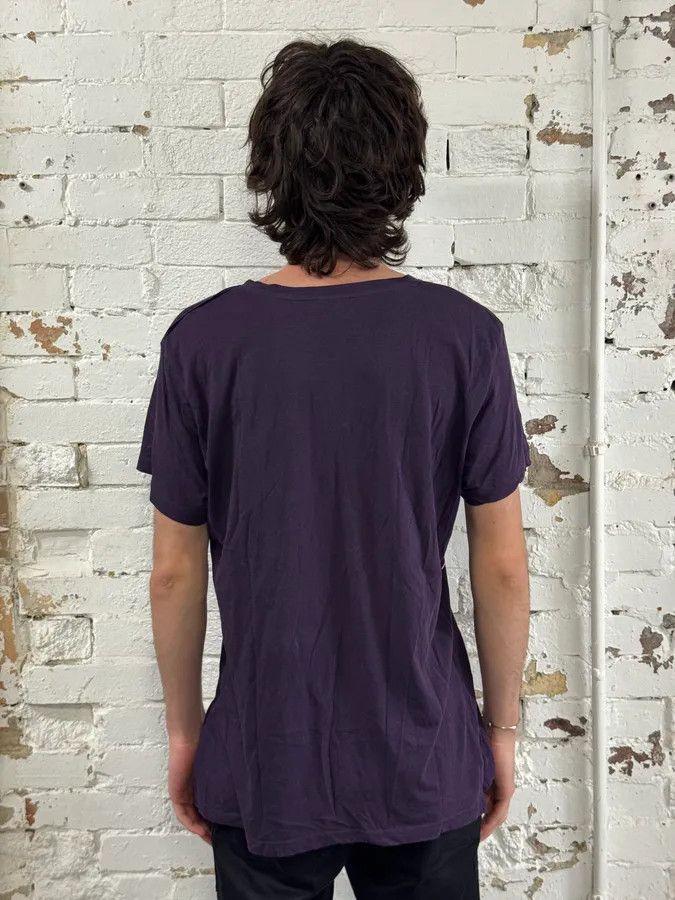 Lanvin 2010s Lanvin X H&M Purple Tiger Gems Graphic T-Shirt Size M / US 6-8 / IT 42-44 - 3 Thumbnail