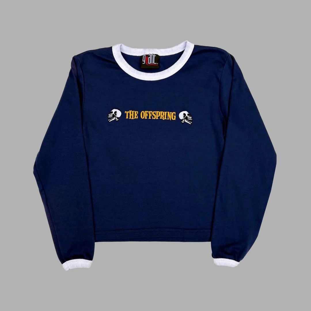 Band Tees The Offspring 1990 90s Vintage Band Concert Tour L/S T-Shirt Size M / US 6-8 / IT 42-44 - 1 Thumbnail