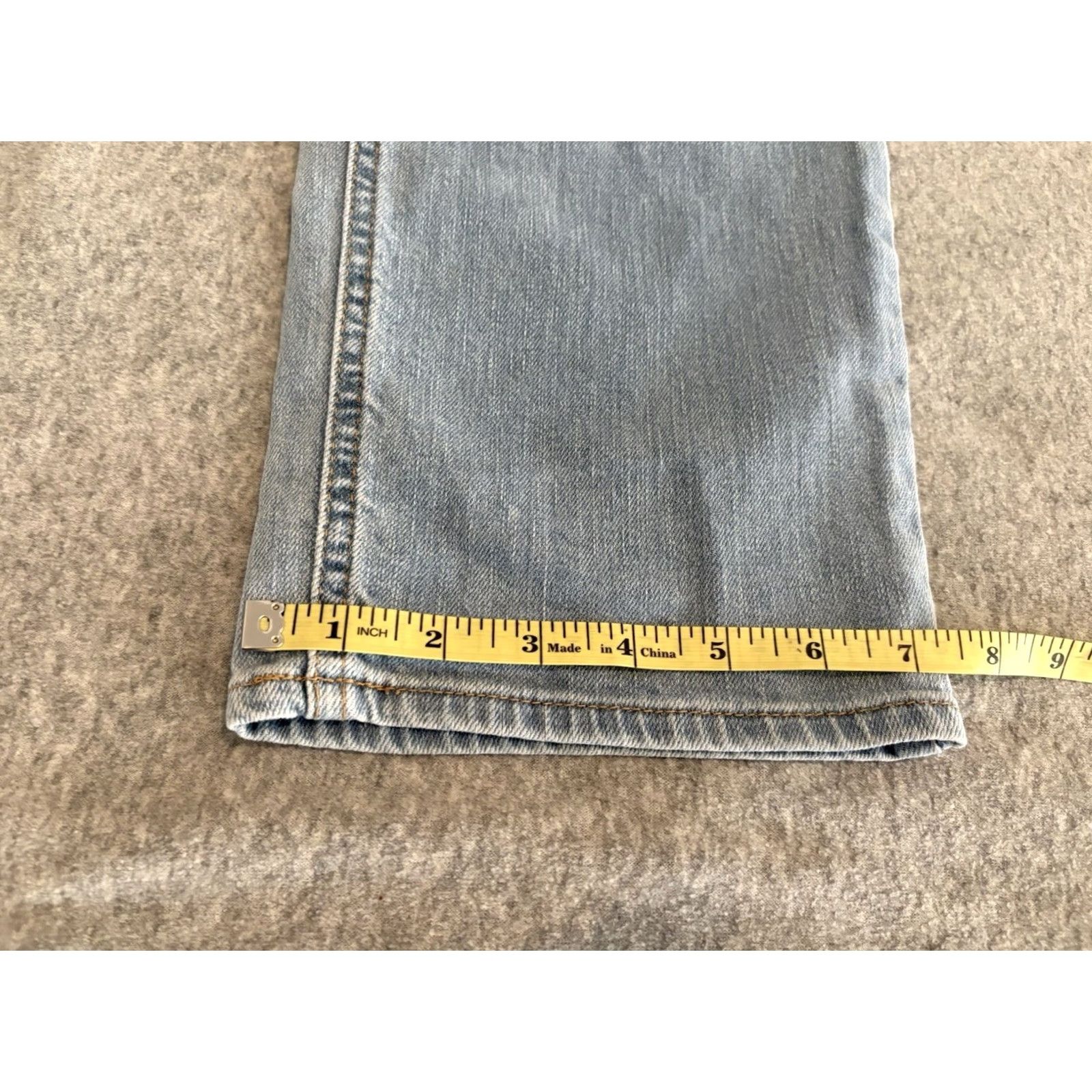 Empyre Empyre Jeans Mens 34x32 Denim Blue Cotton Blend Regular Straight Inseam 32 Jeans Size US 34 / EU 50 - 5 Thumbnail
