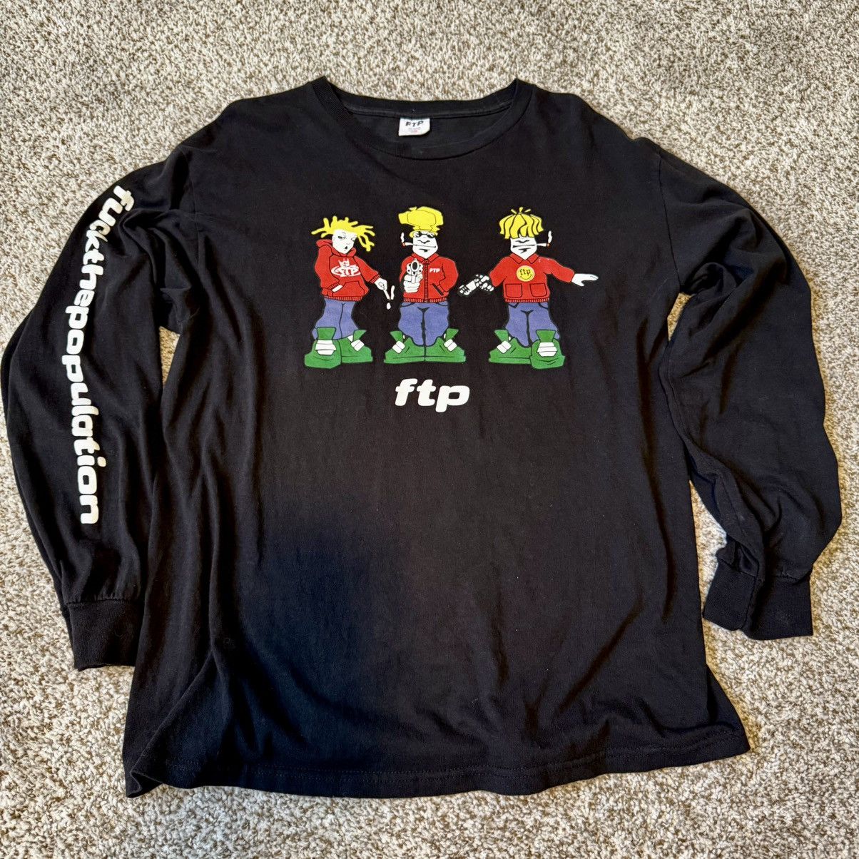 FTP Spliffy Long Sleeve Tee Black FW21