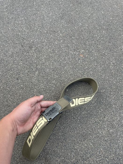 Diesel Vintage Y2K Diesel Metal Buckle Spell Monogram Logo Belt Grailed