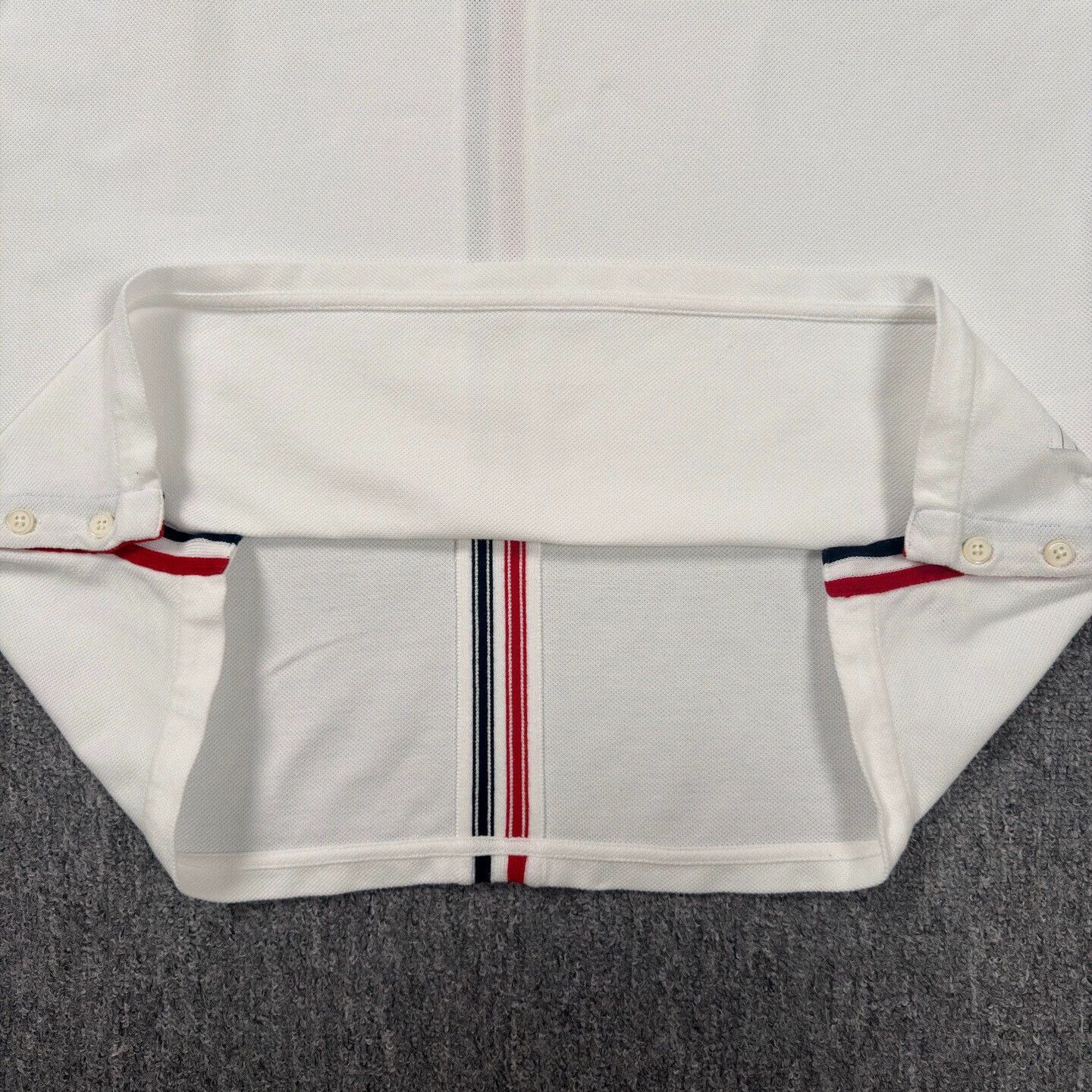 Thom Browne TB color stripe white short-sleeve size4 like new Size US XL / EU 56 / 4 - 7 Thumbnail