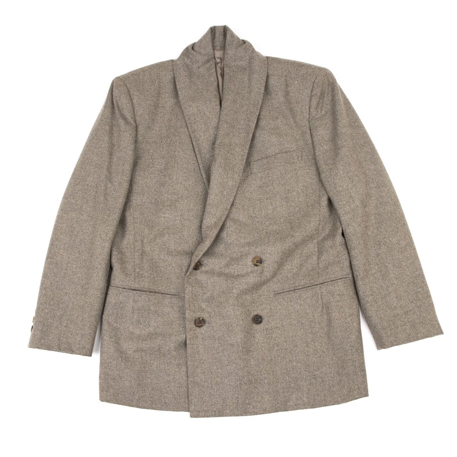 Issey Miyake Wool Nylon Shoulder Double Jacket in Beige M Size US M / EU 48-50 / 2 - 1 Thumbnail