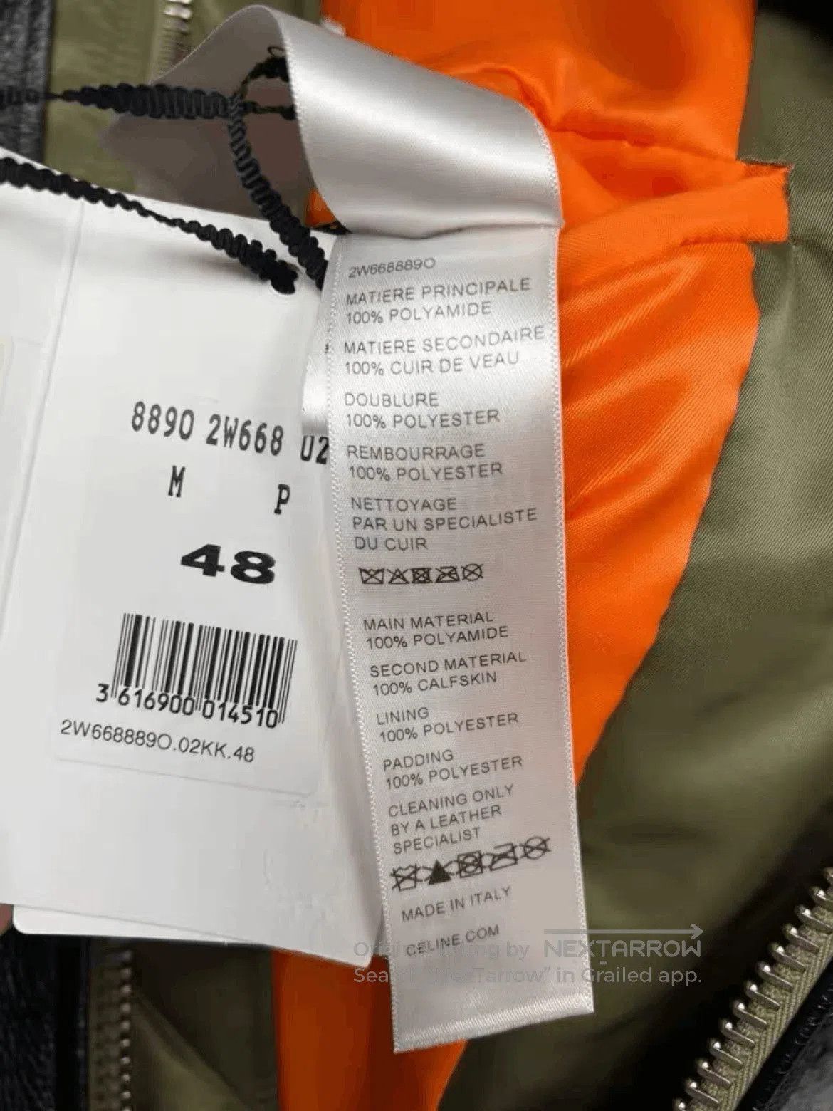 Celine Sz 48 Celine 22AW Leather Joint Bomber. Size US M / EU 48-50 / 2 - 6 Thumbnail