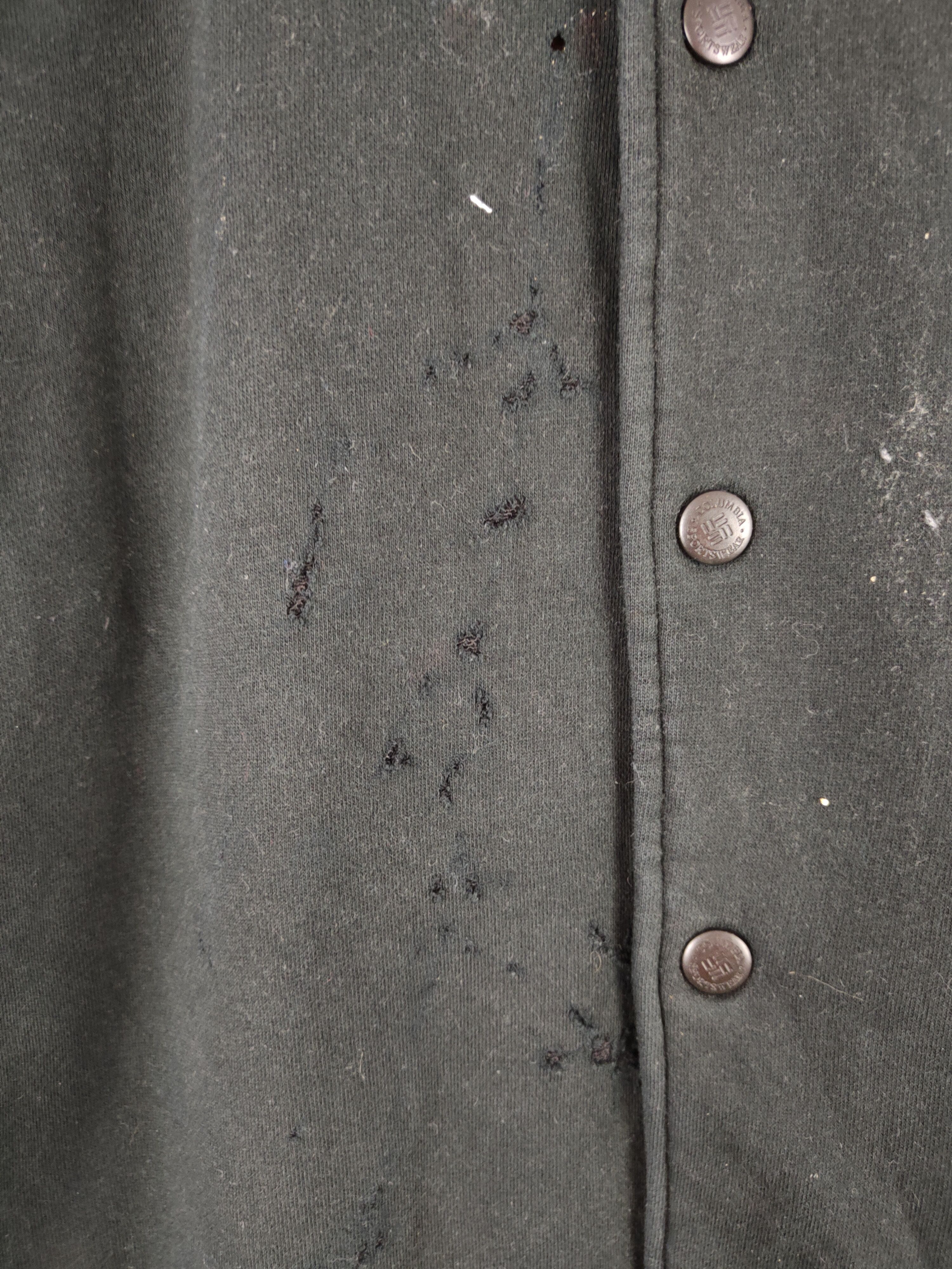 Columbia × Vintage Columbia GRT Black distressed ripped vintage Sweaters #S2136 Size US L / EU 52-54 / 3 - 5 Thumbnail