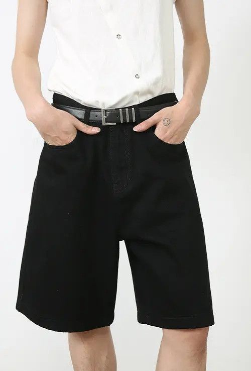 Other Black Casual Vintage Straight Denim Shorts Size US 32 / EU 48 - 7 Thumbnail