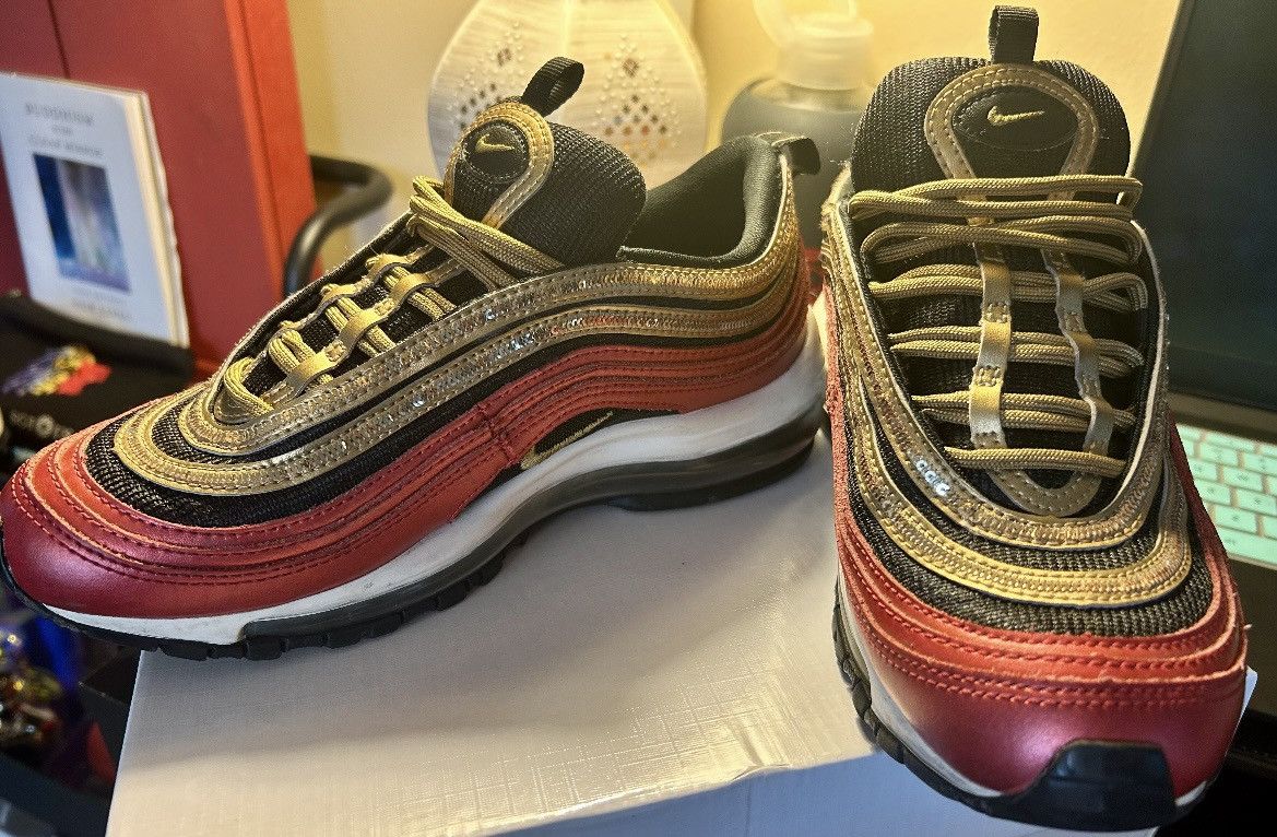 Nike Nike air max 97 red and gold sequin women size 6.5 Size US 6.5 / IT 36.5 - 2 Thumbnail