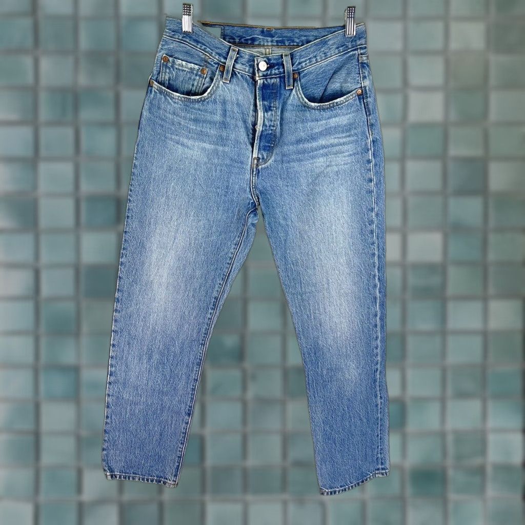 Levi's VINTAGE Levi's 501 Jeans Men's Size 27 Blue 28 Inseam 80s 90s Denim Straight Classic Size US 27 - 1 Thumbnail