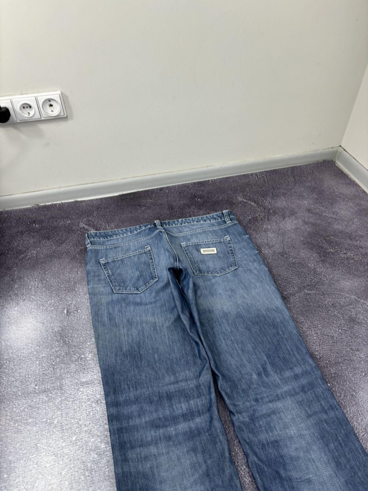 Armani Armani Collezioni Y2K Faded Blue Denim Hype Baggy Jeans Size US 40 / EU 56 - 5 Thumbnail