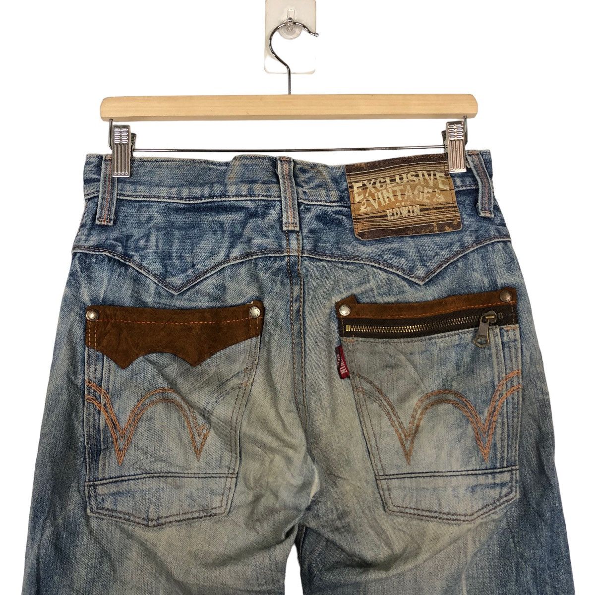 Japanese Brand 🔥90’s Vintage Edwin Denim Jeans Cowboys Design Size US 30 / EU 46 - 8 Thumbnail